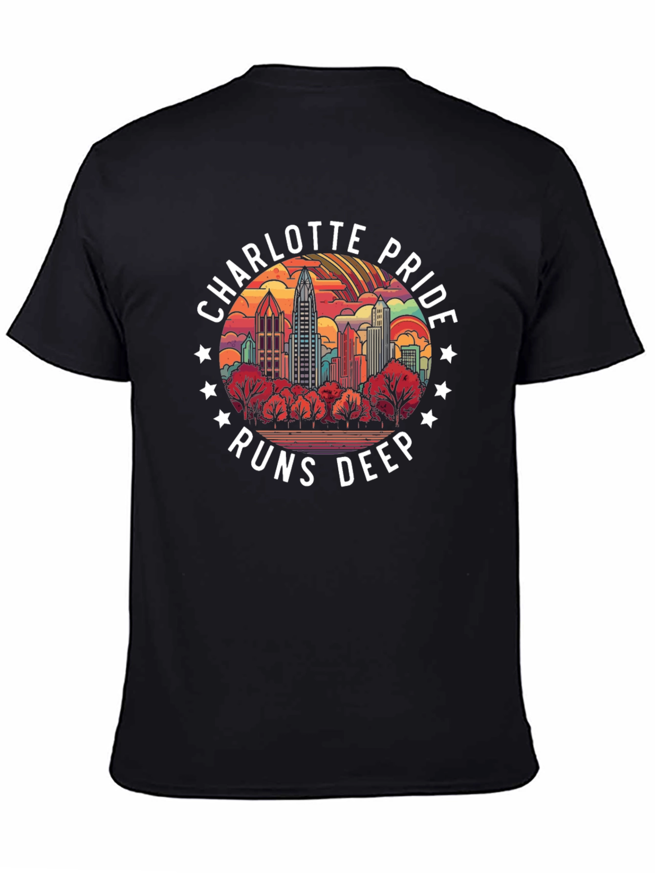 Charlotte Pride Runs Deep Graphic T-Shirt
