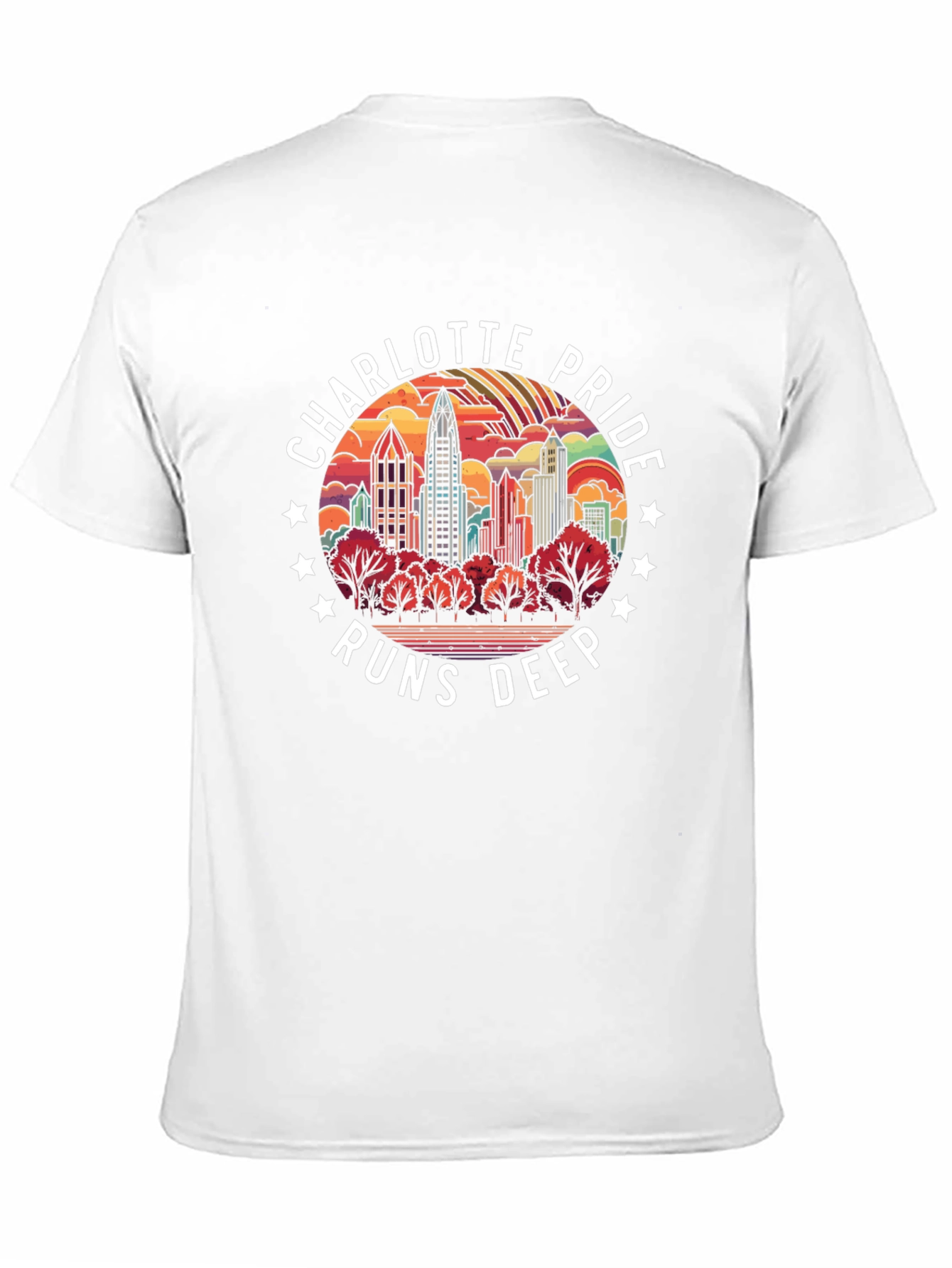 Charlotte Pride Runs Deep Graphic T-Shirt