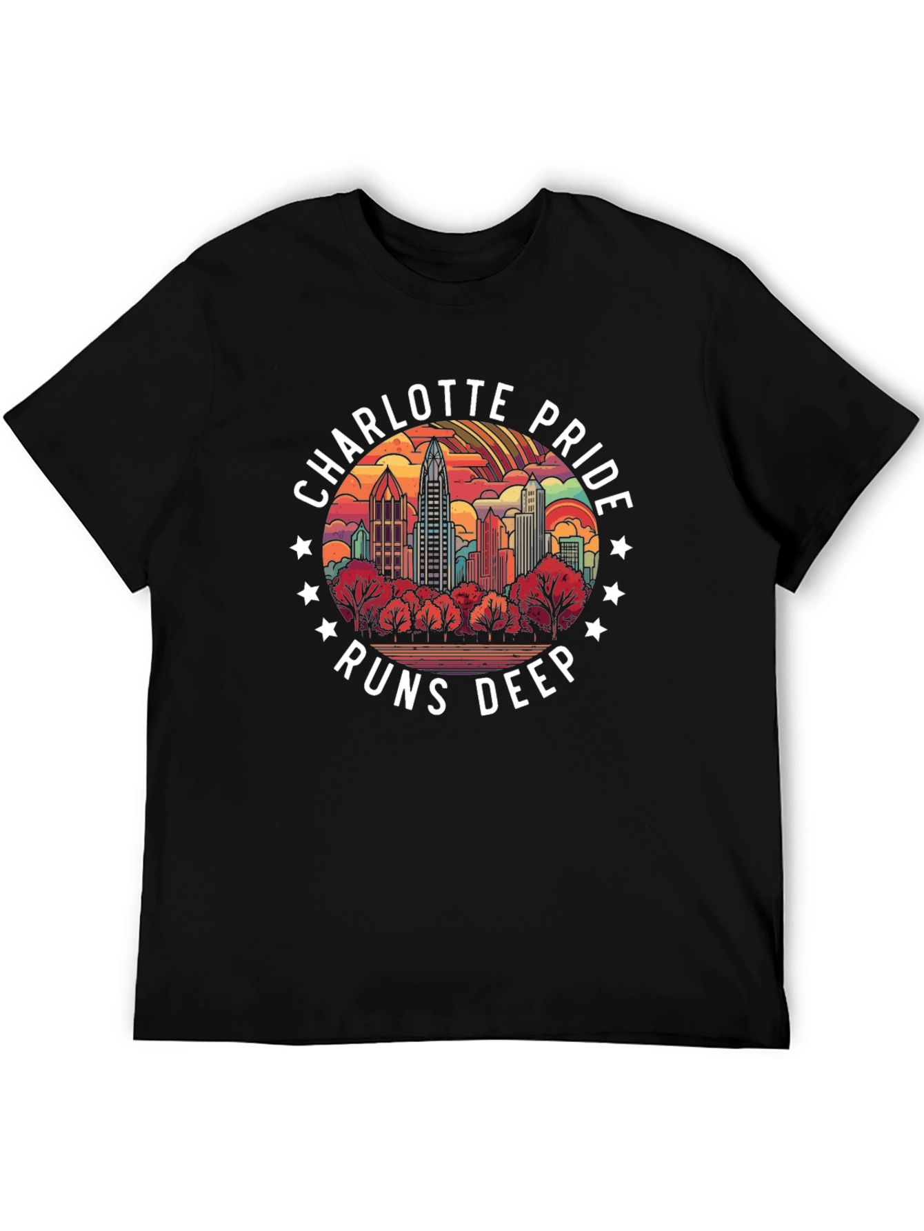 Charlotte Pride Runs Deep Graphic T-Shirt