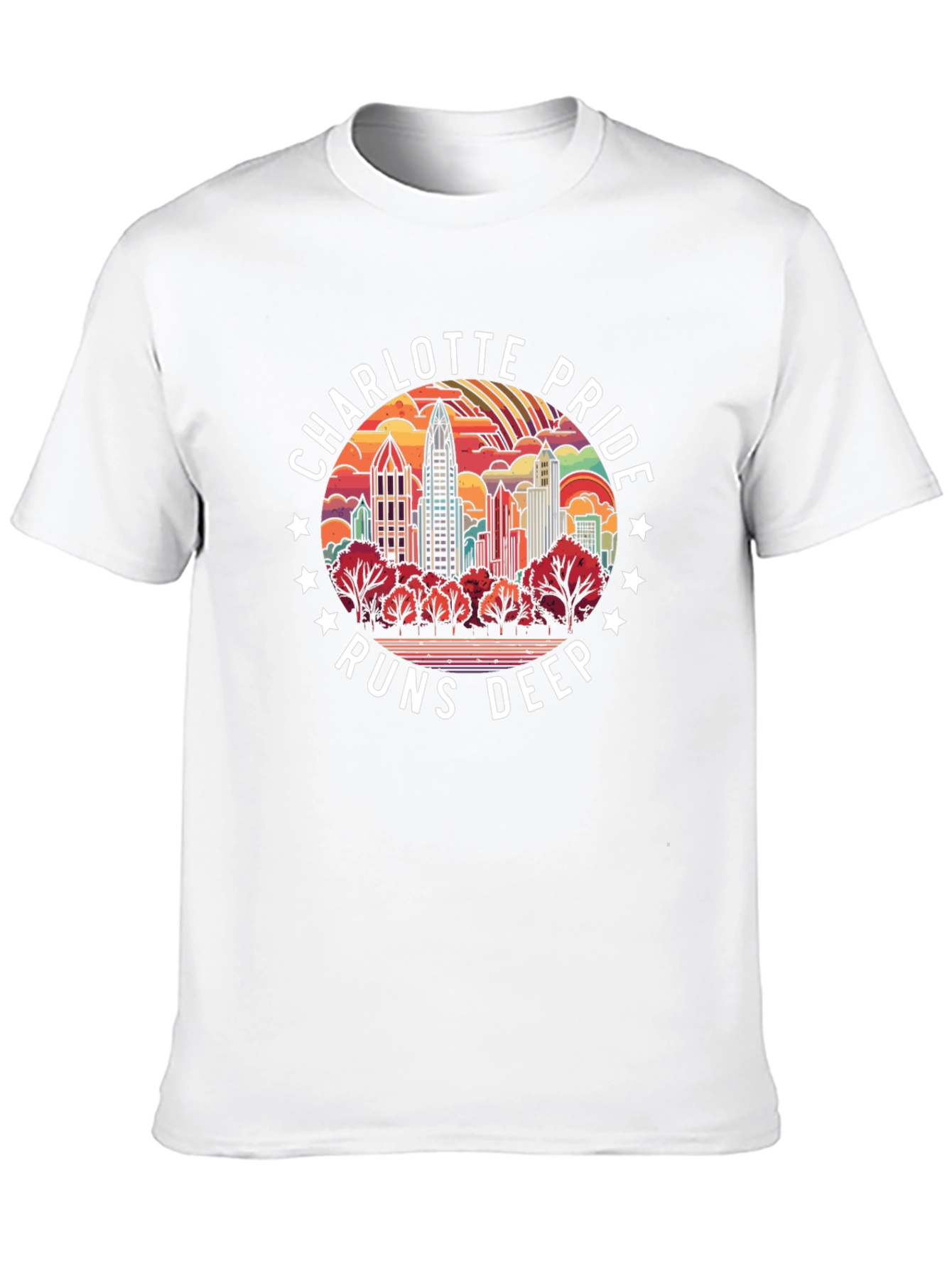 Charlotte Pride Runs Deep Graphic T-Shirt