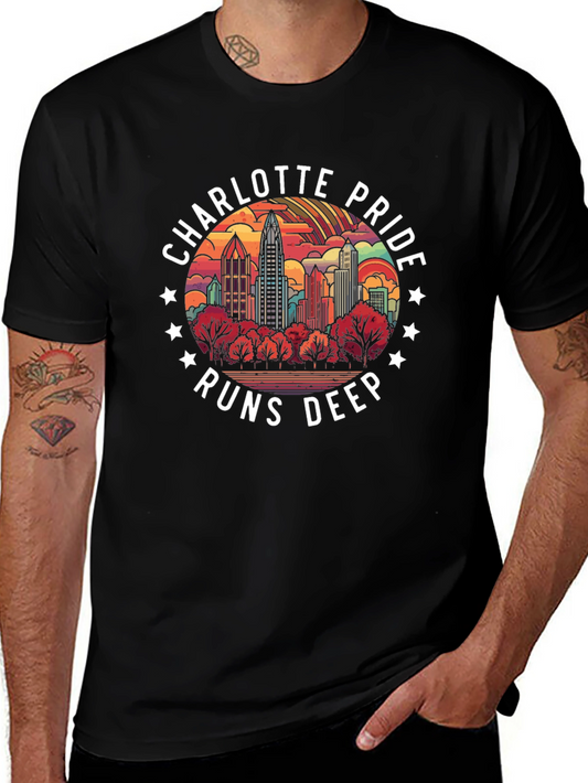 Charlotte Pride Runs Deep Graphic T-Shirt