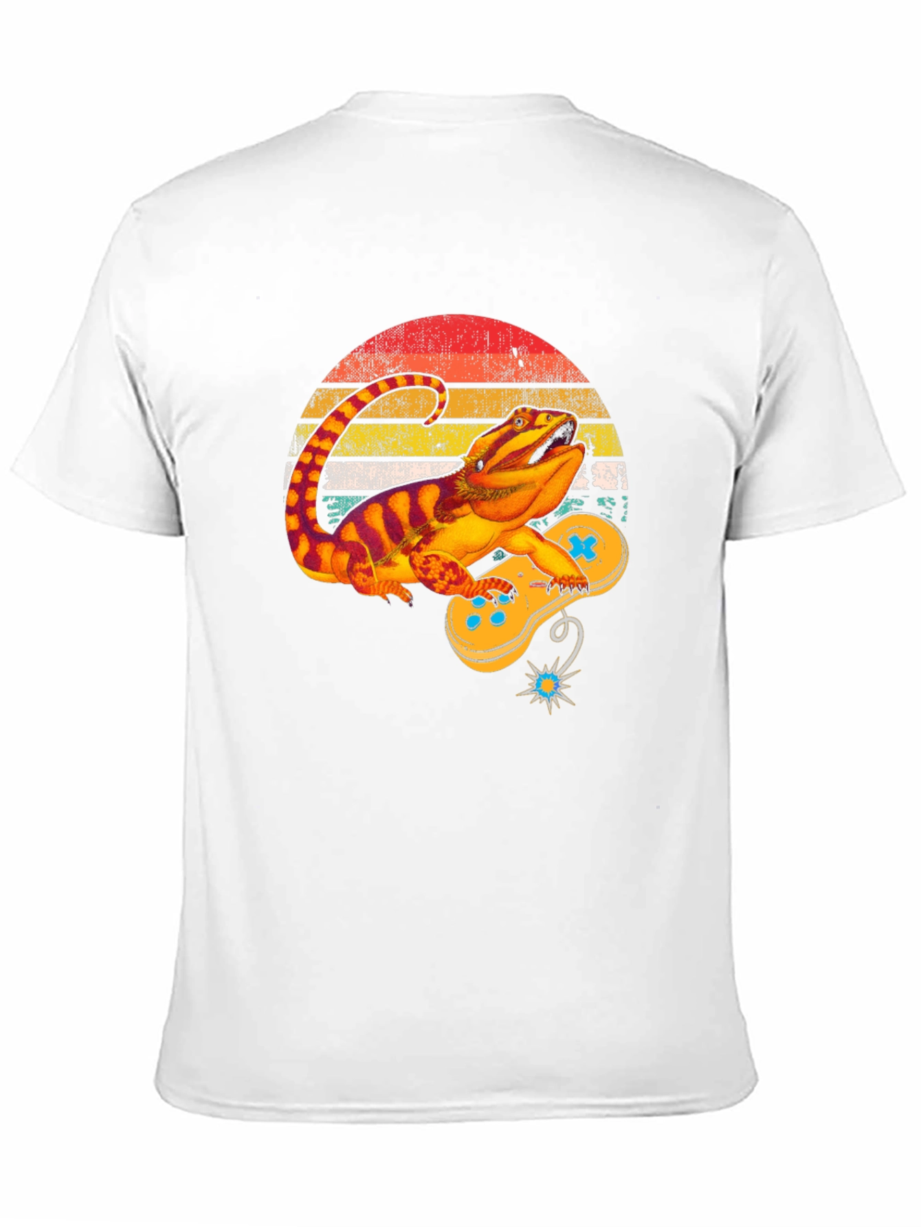 Bearded Dragon Gamer Black T-Shirt