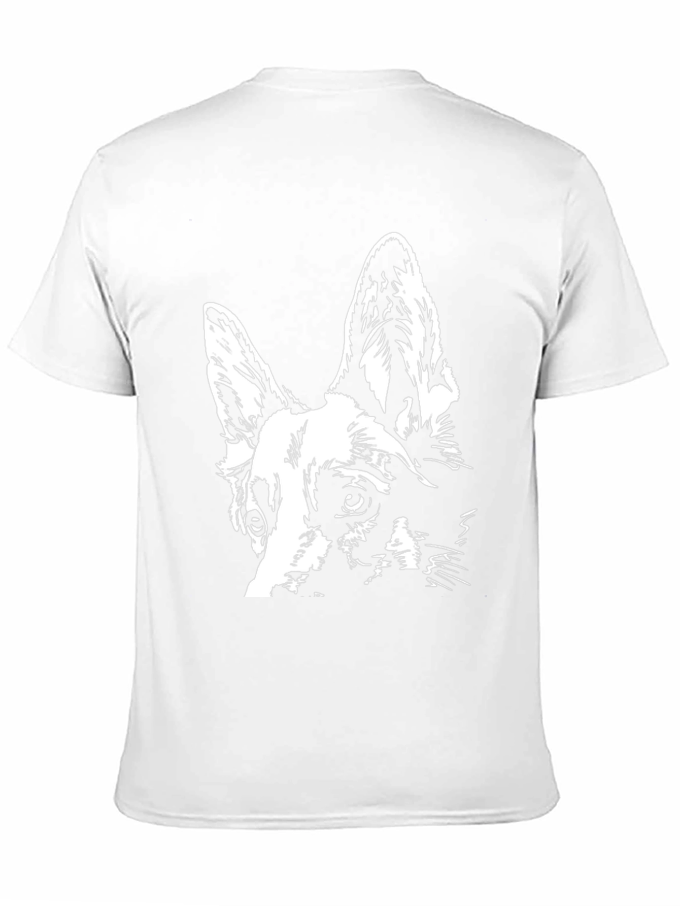 Black Dog Portrait T-Shirt - Canine Art Tee