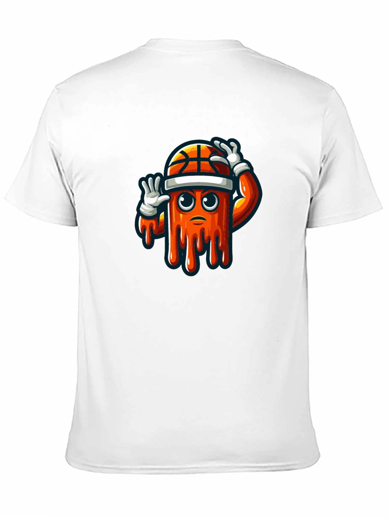 Mens Black Graphic Tee - Basketball Drip