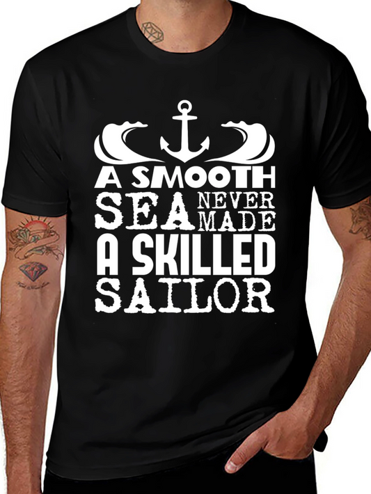 A Smooth Sea T-Shirt - Skilled Sailor Tee