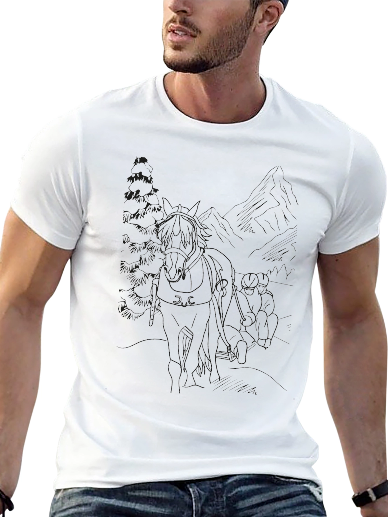 Mens Solid Black Short Sleeve T-Shirt