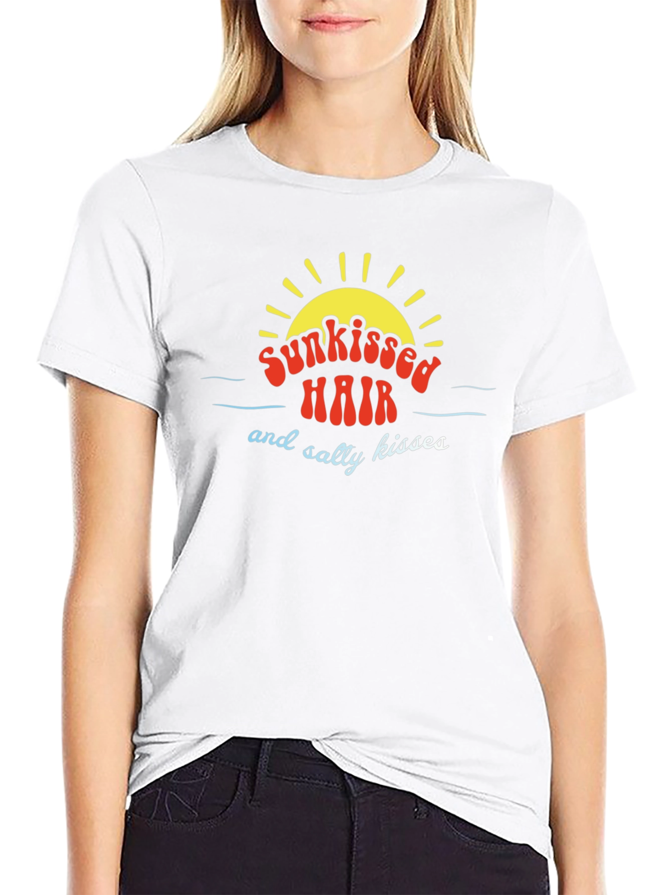 Sunkissed Hair T-Shirt - Salty Kisses Summer Tee