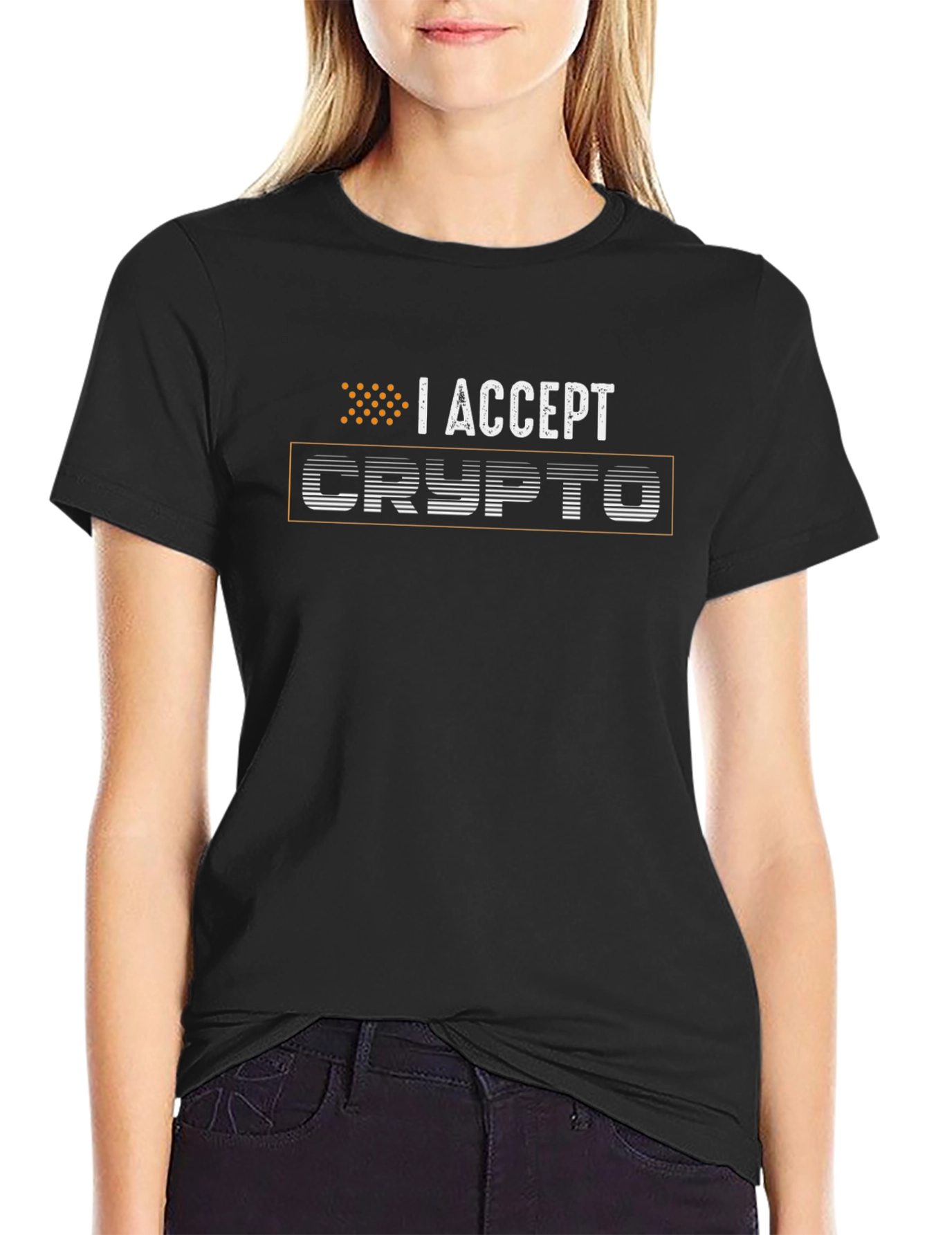 I Accept Crypto T-Shirt - Bitcoin Cryptocurrency Tee