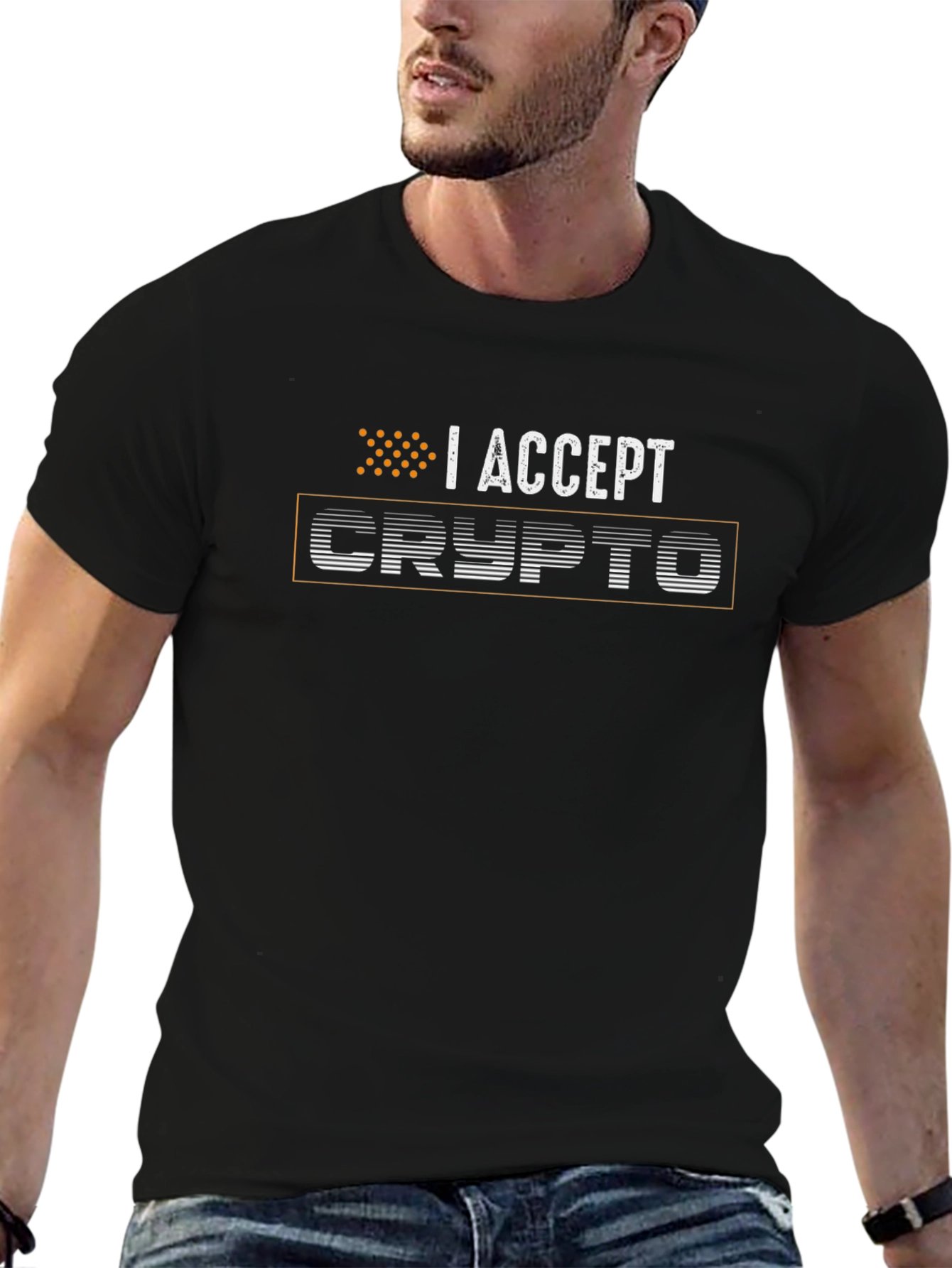 I Accept Crypto T-Shirt - Bitcoin Cryptocurrency Tee