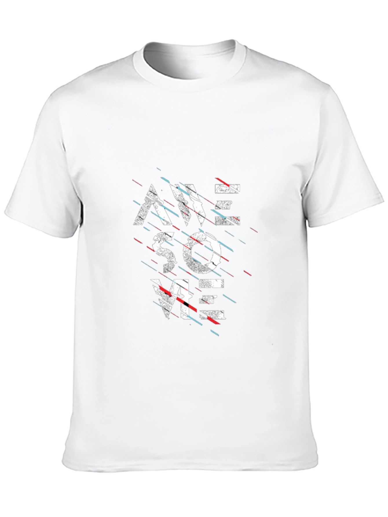 Awesome Graphic Print Black T-Shirt