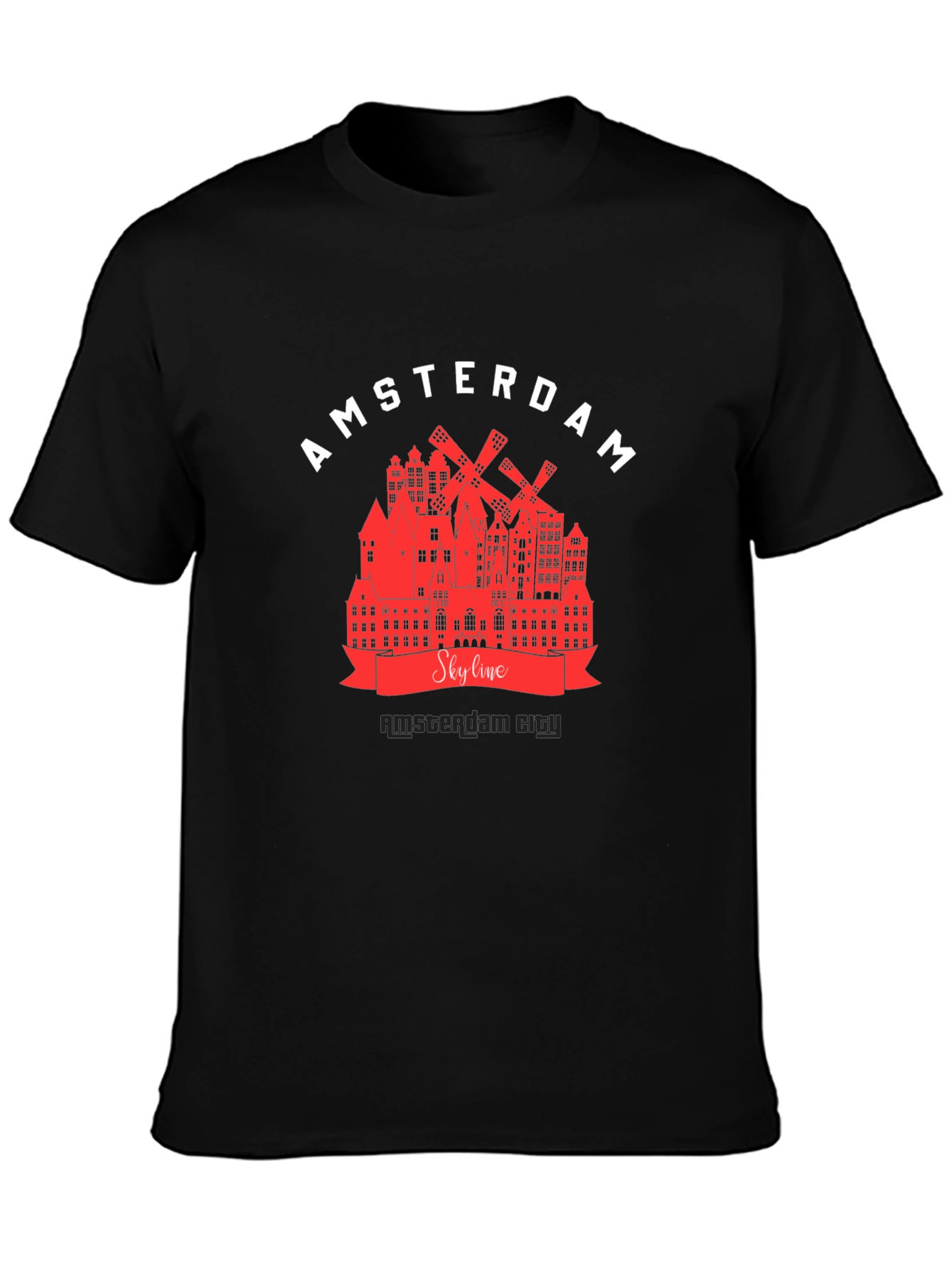 Amsterdam Skyline Graphic T-Shirt
