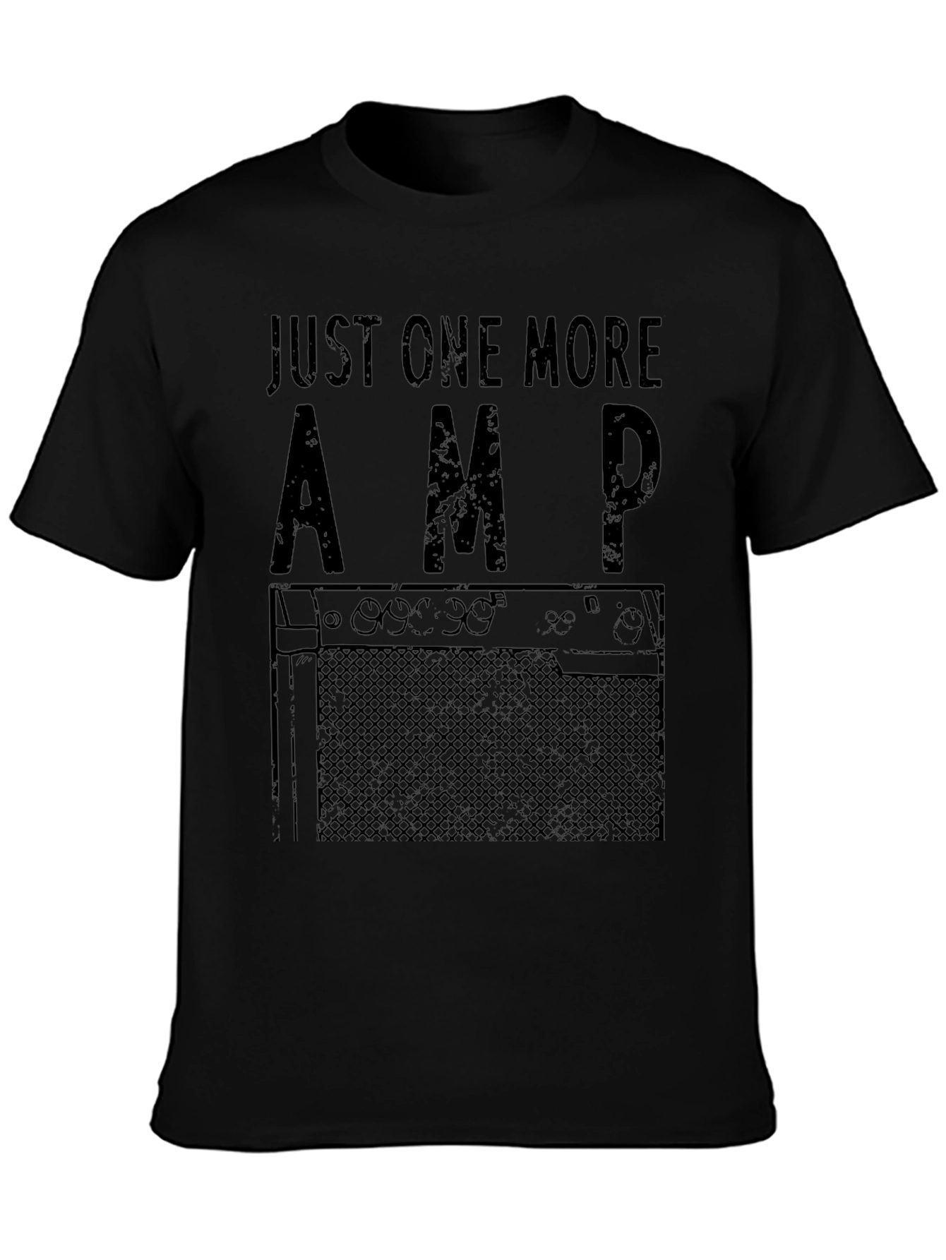 Just One More Amp Black Graphic T-Shirt