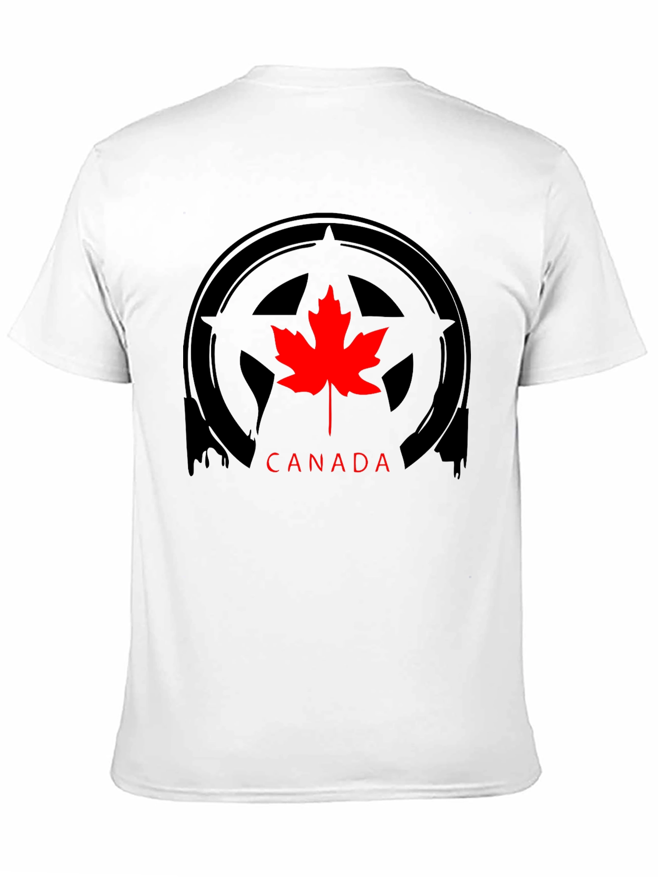 Canada Maple Leaf Graphic Black T-Shirt