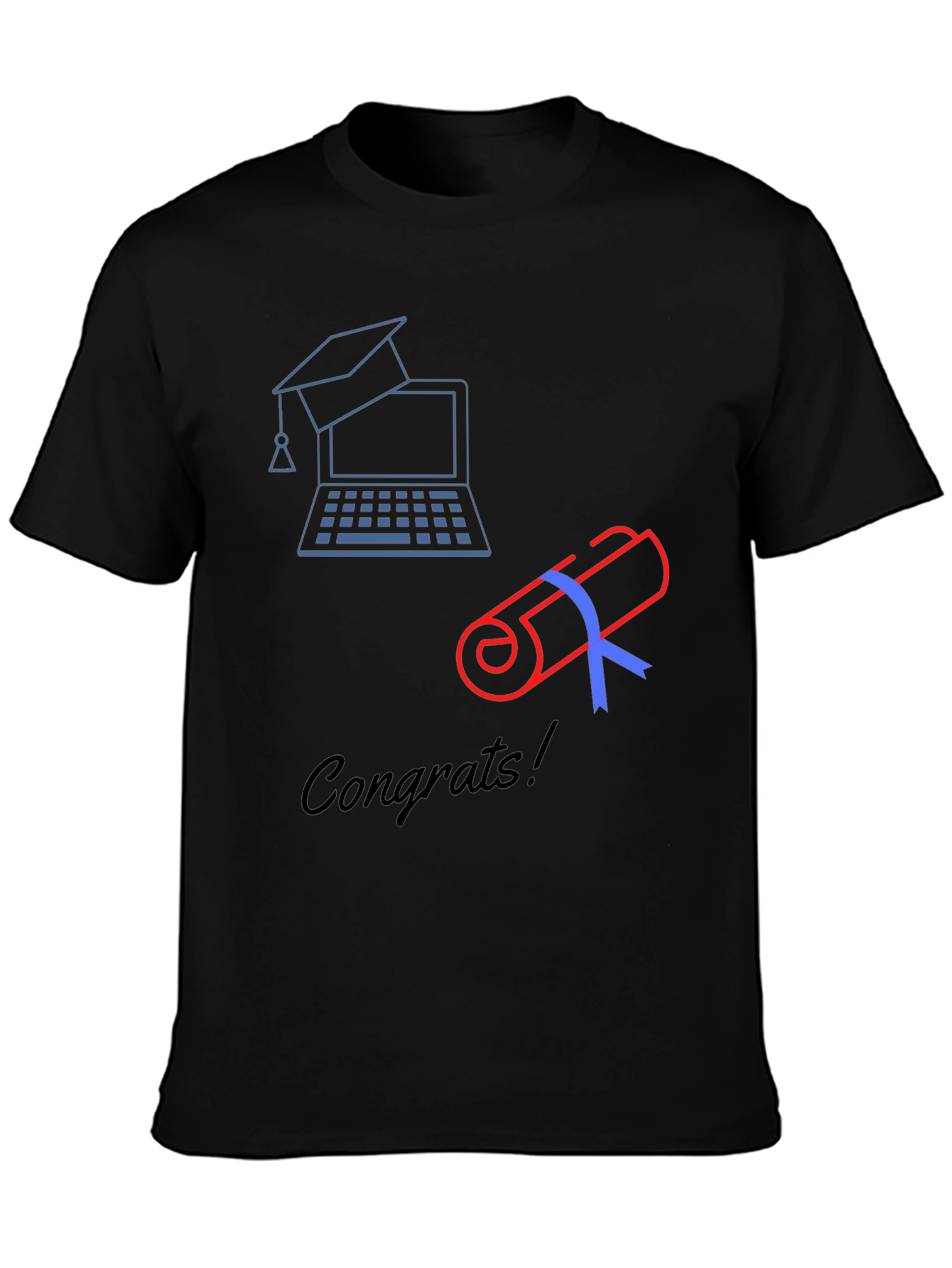 Congrats Grad! Graduation T-Shirt - Online Degree