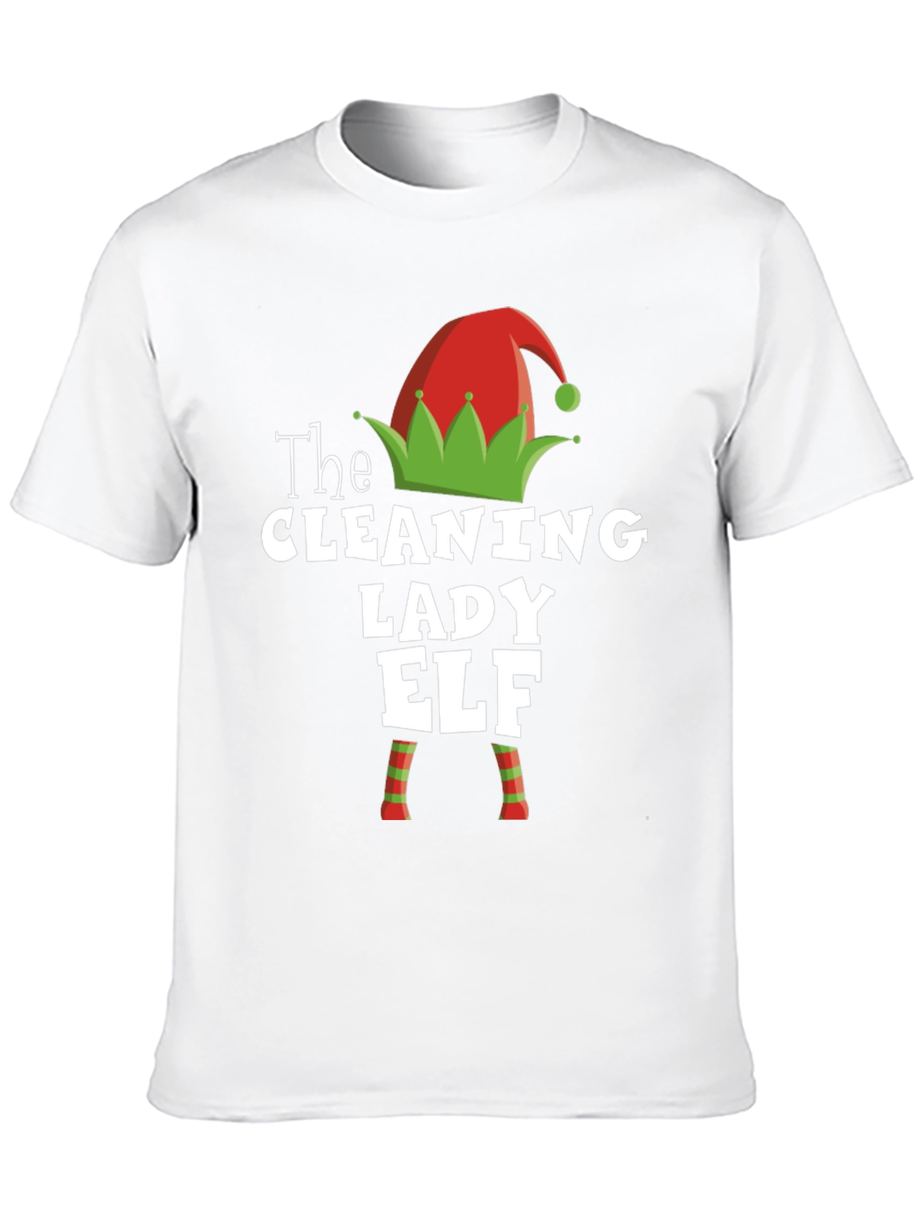 Cleaning Lady Elf Christmas T-Shirt