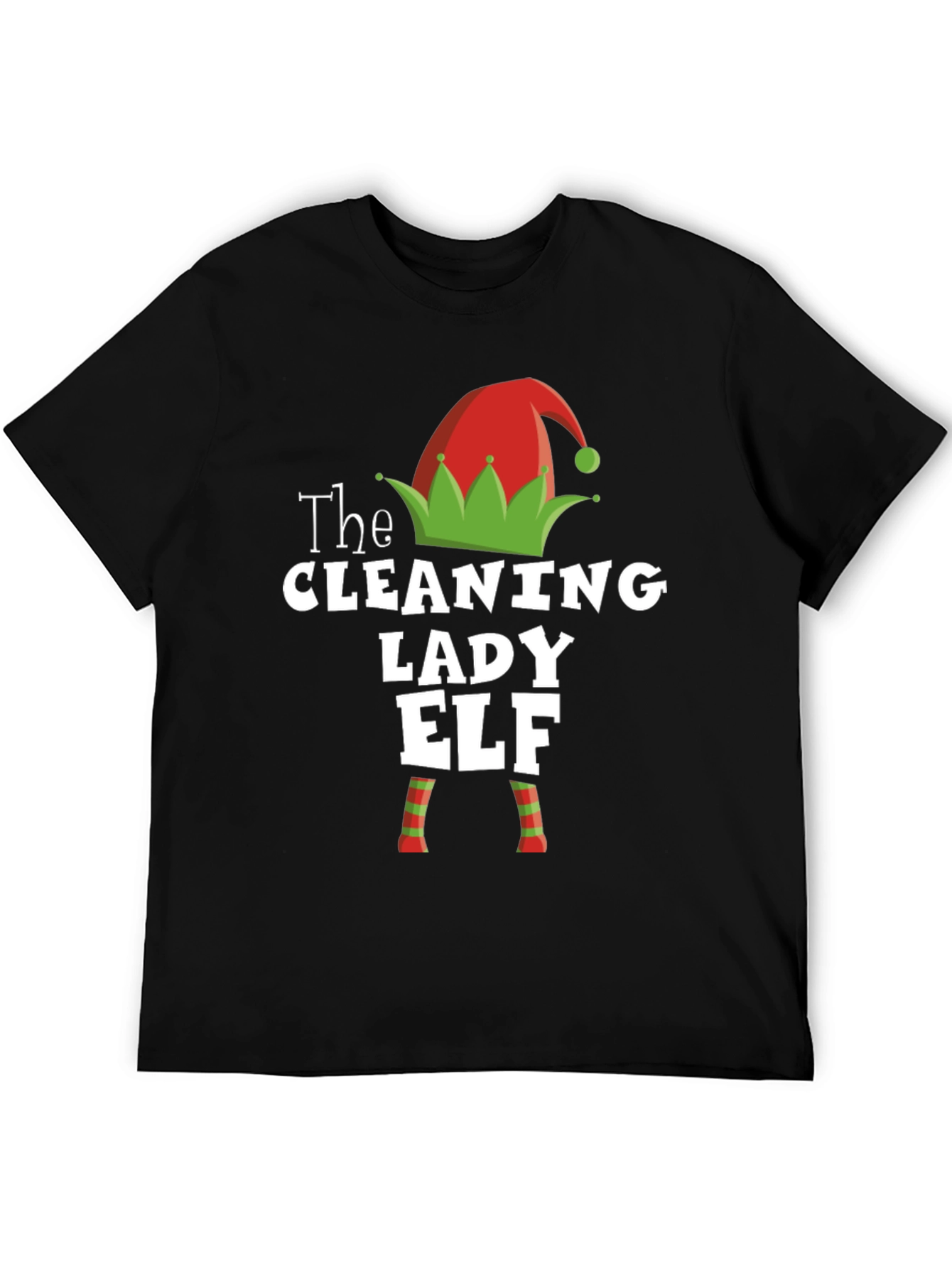 Cleaning Lady Elf Christmas T-Shirt