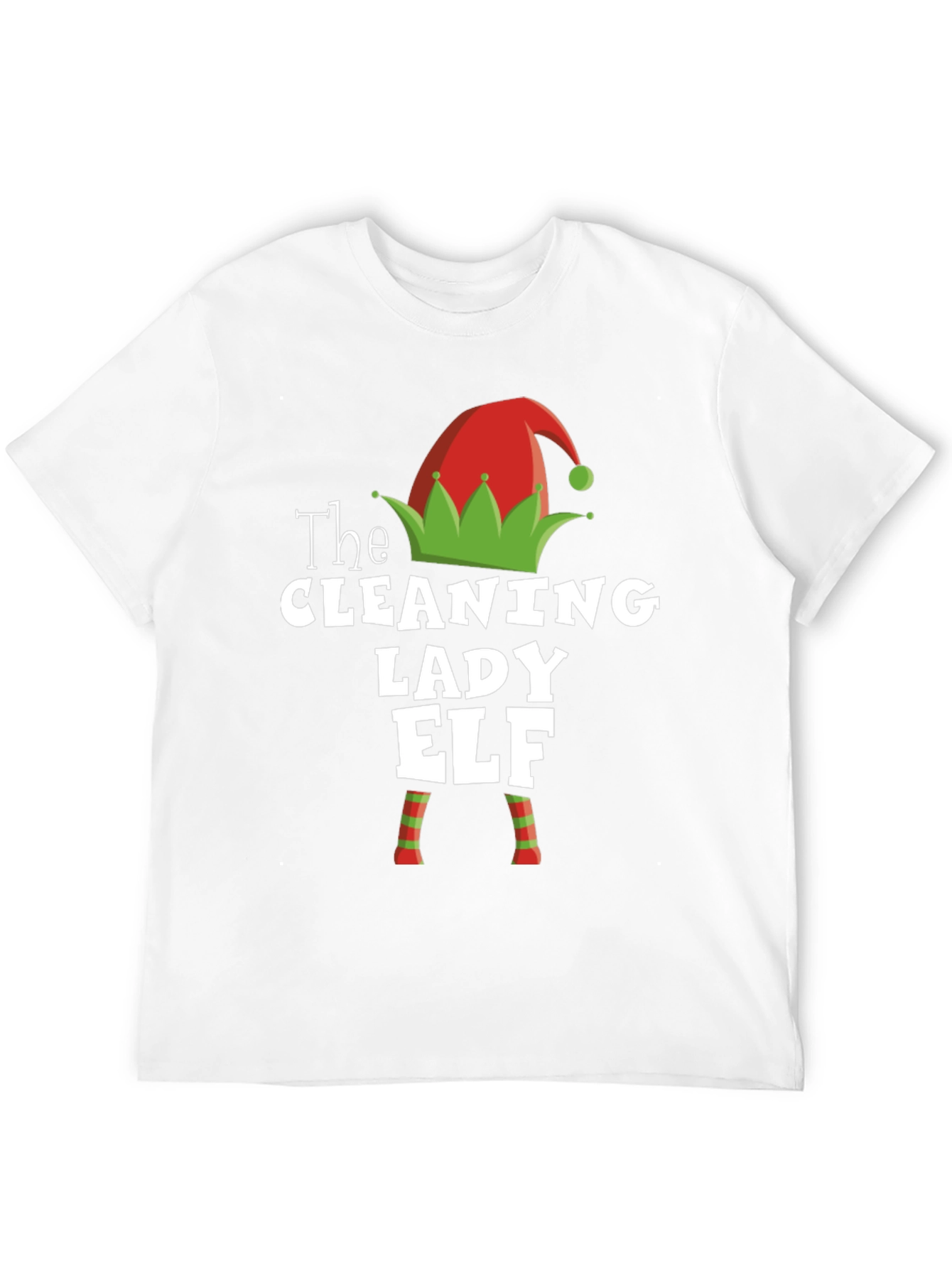 Cleaning Lady Elf Christmas T-Shirt