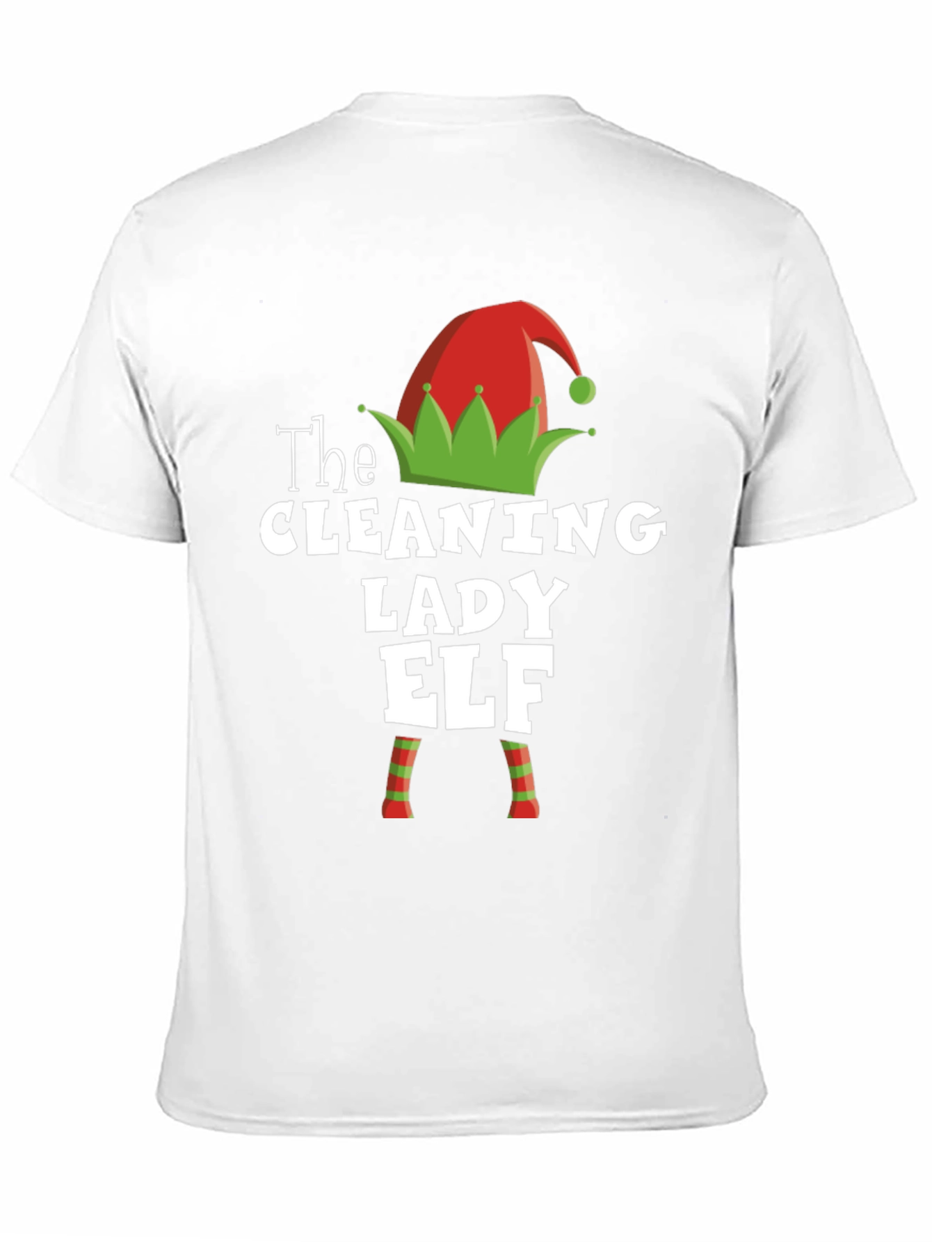 Cleaning Lady Elf Christmas T-Shirt