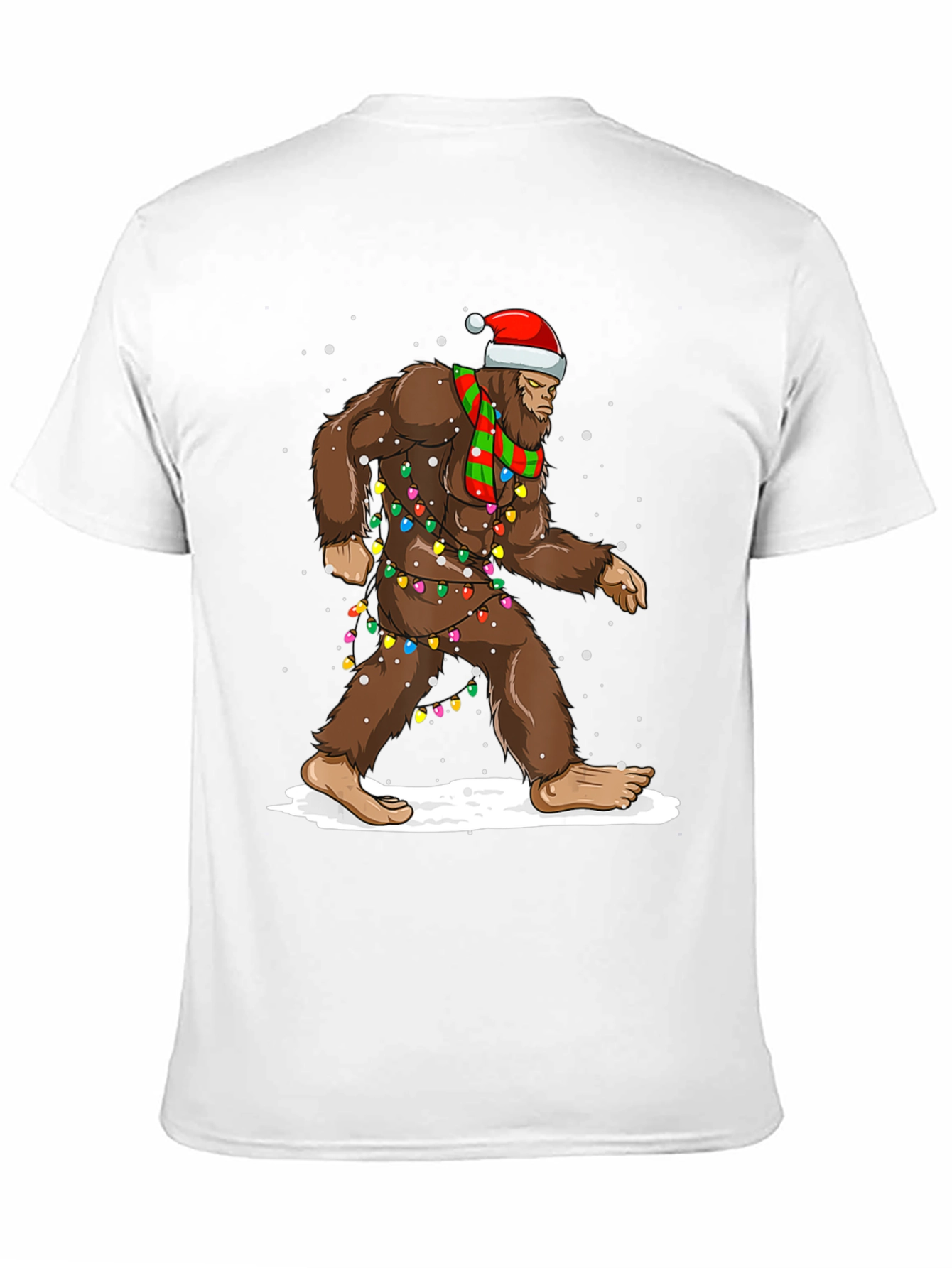 Festive Bigfoot Christmas T-Shirt
