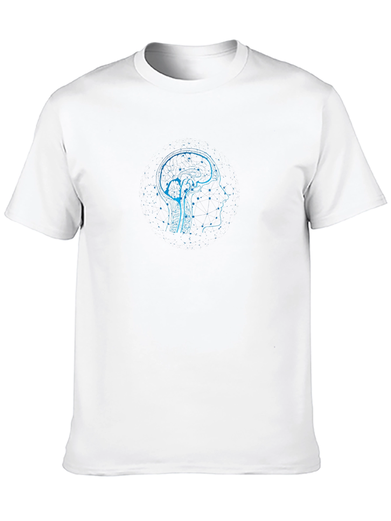 Brain Blueprint T-Shirt - Black Sci-Fi Graphic Tee