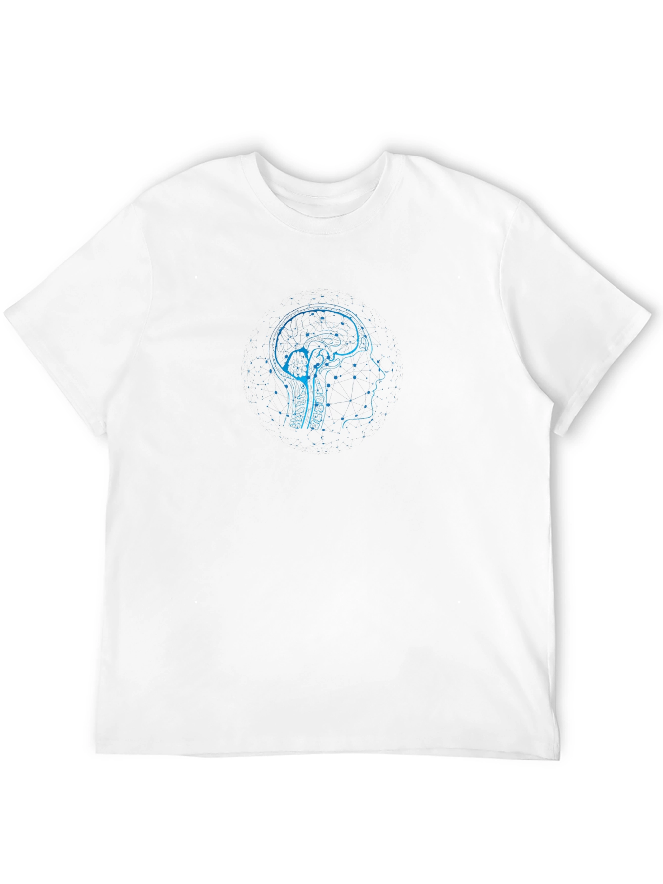 Brain Blueprint T-Shirt - Black Sci-Fi Graphic Tee