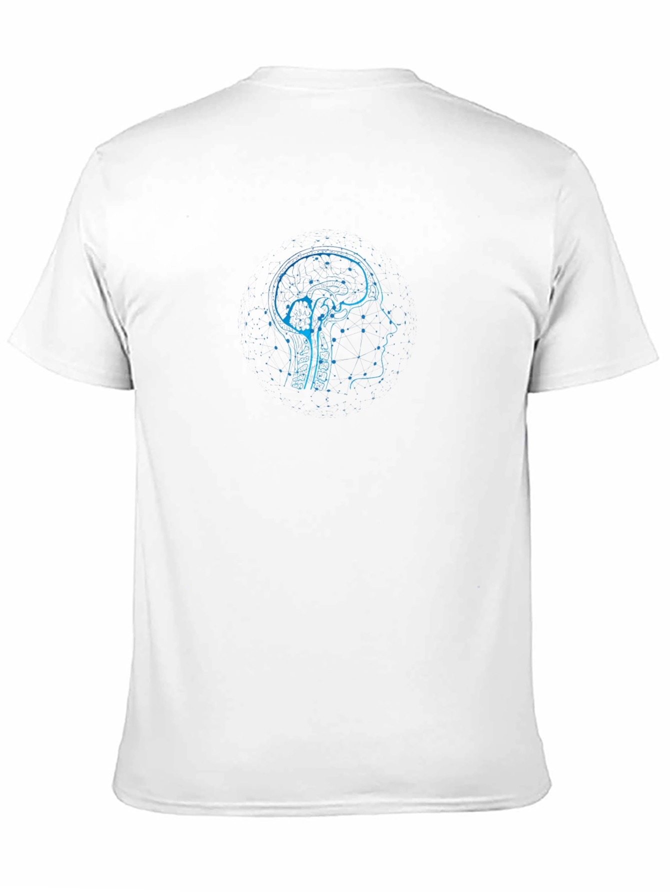 Brain Blueprint T-Shirt - Black Sci-Fi Graphic Tee