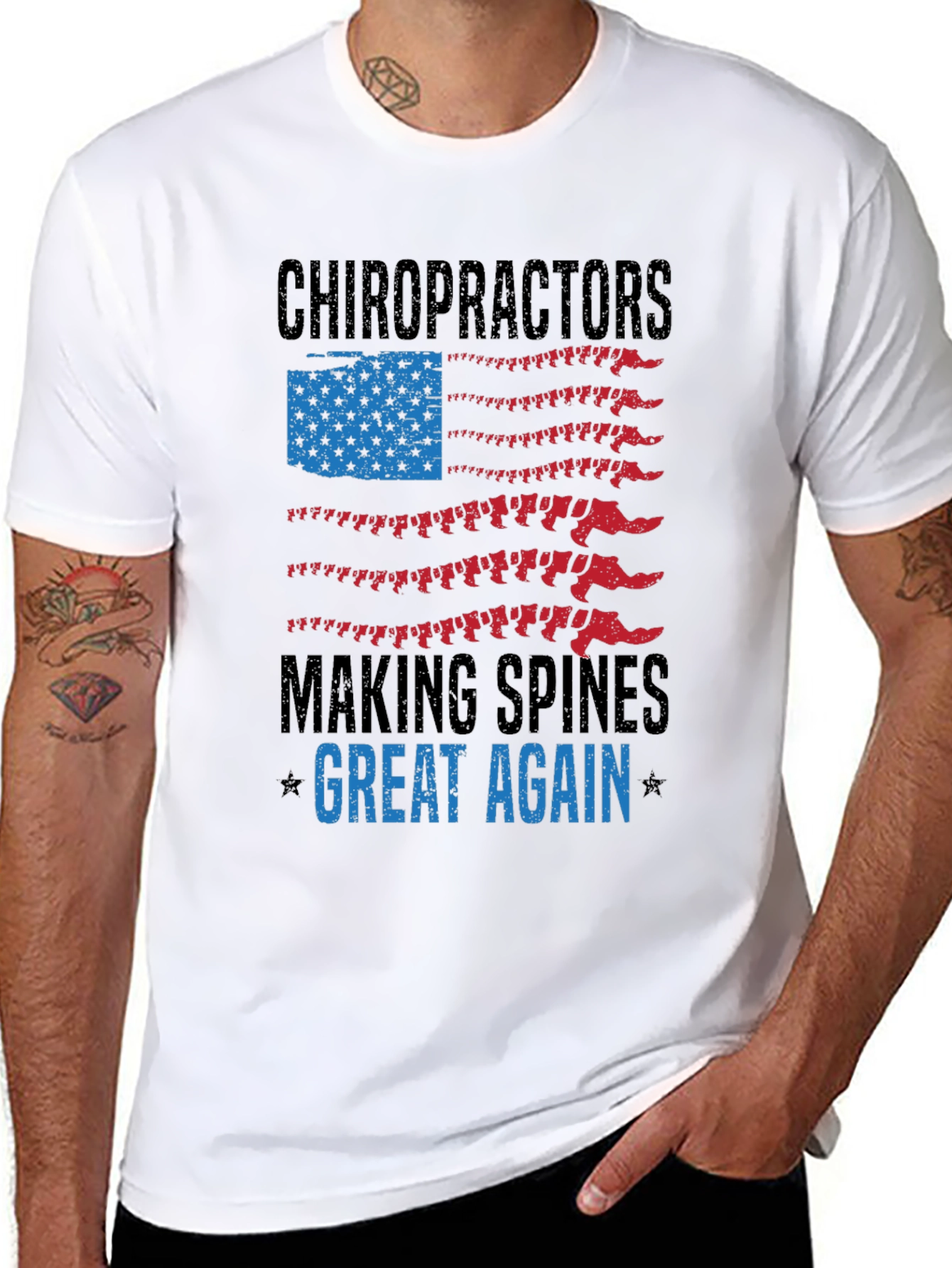 Chiropractor Making Spines Great Again T-Shirt