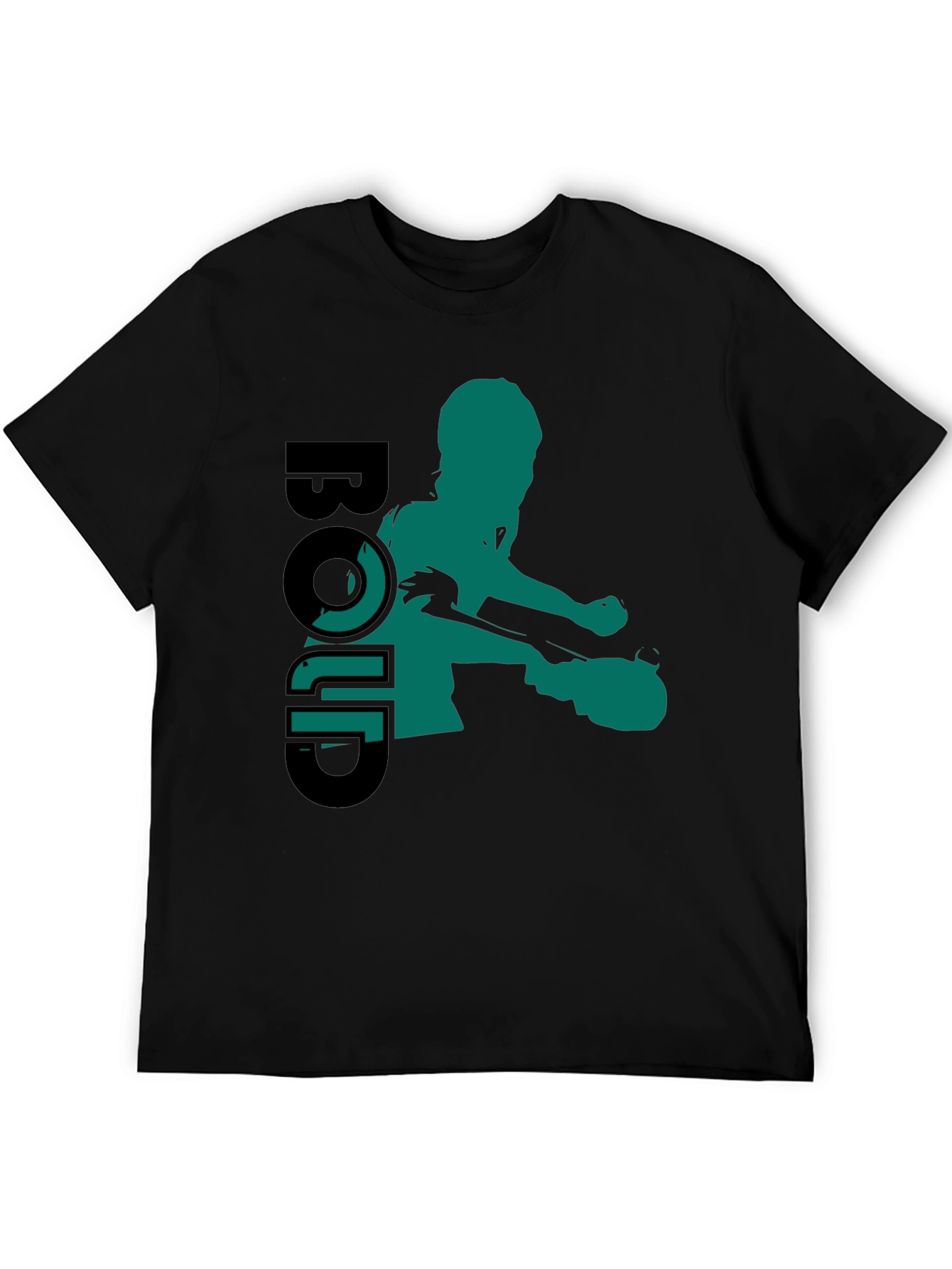 Bold Silhouette Graphic Tee - Black
