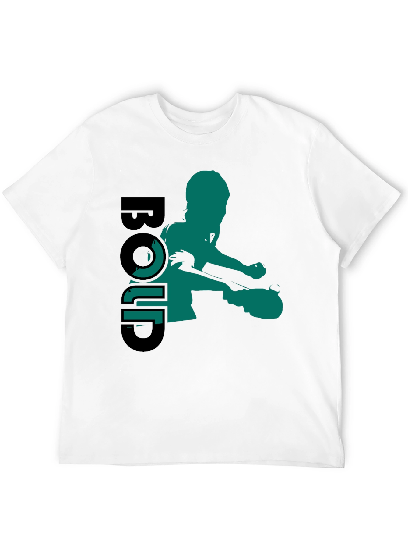 Bold Silhouette Graphic Tee - Black