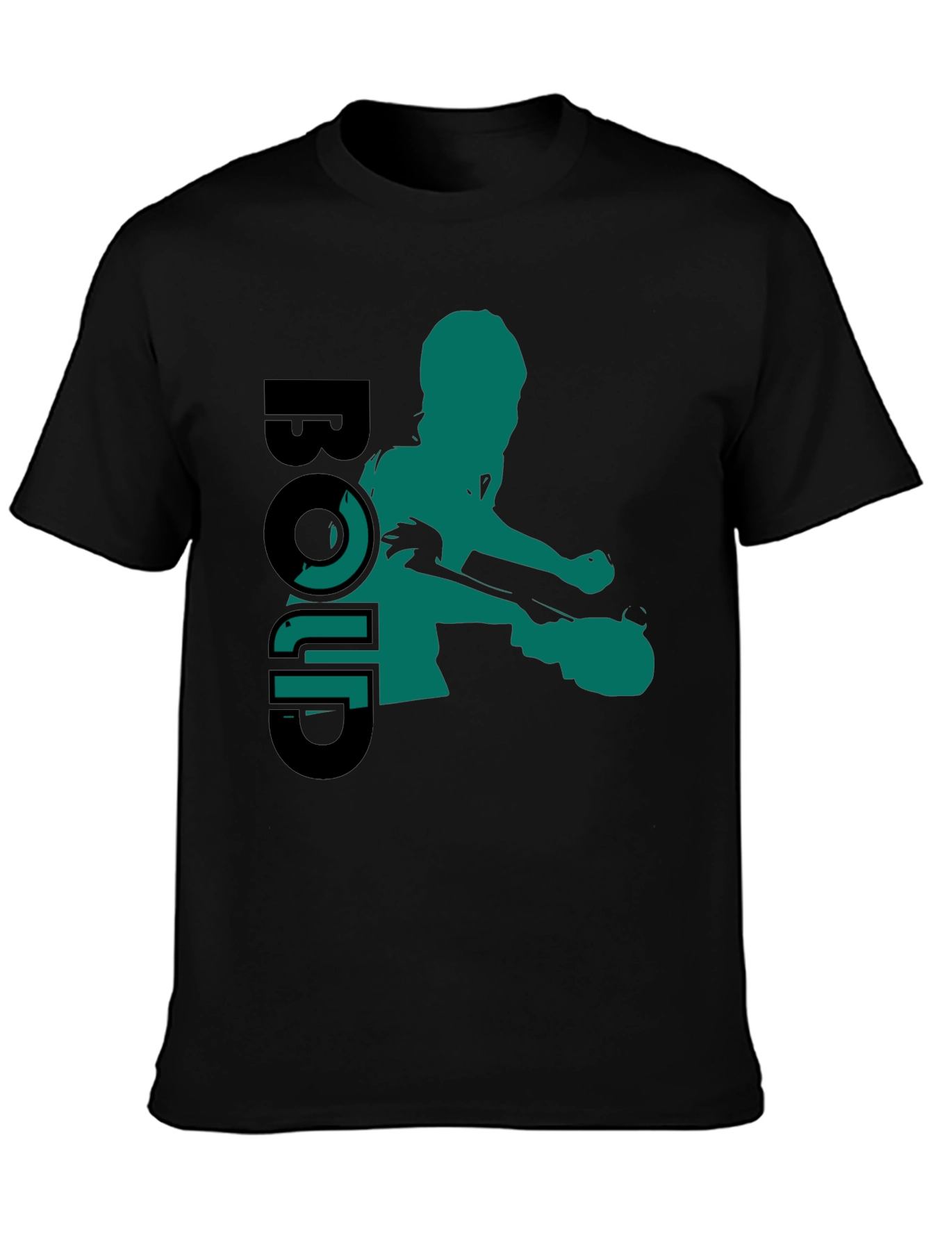 Bold Silhouette Graphic Tee - Black