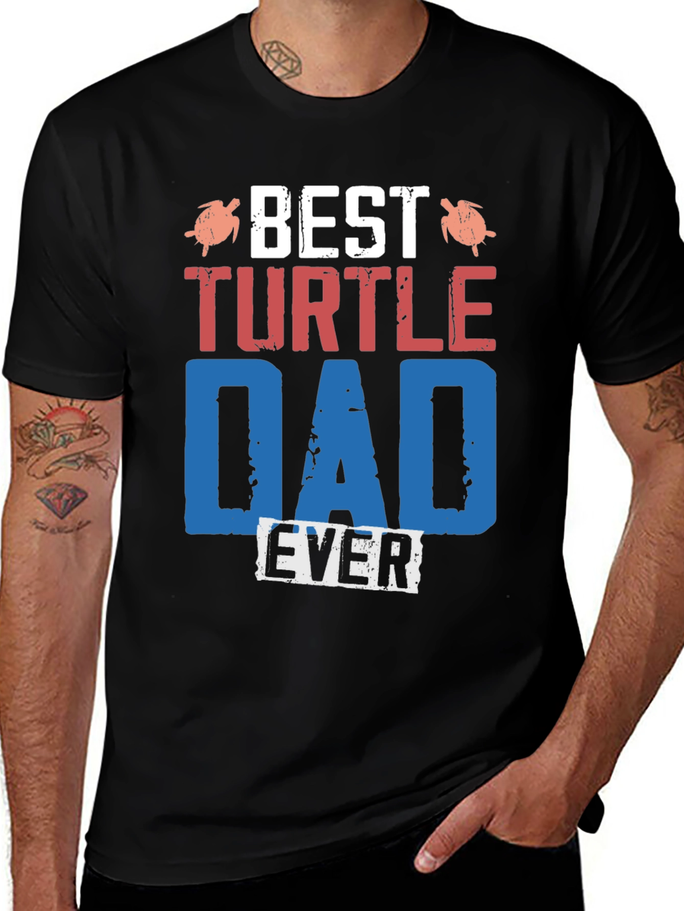 Best Turtle Dad Ever Graphic Tee