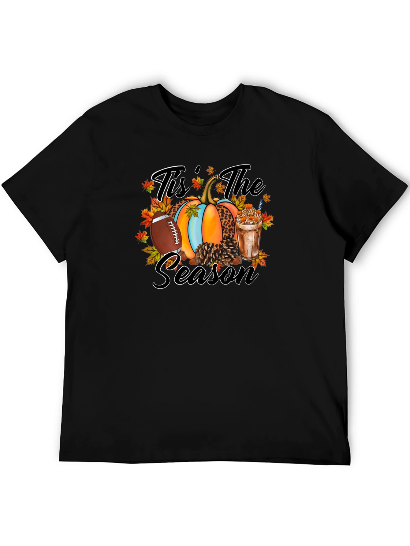 Tis The Season Football Pumpkin T-Shirt
