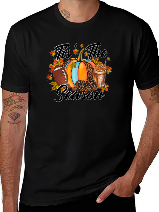 Tis The Season Football Pumpkin T-Shirt