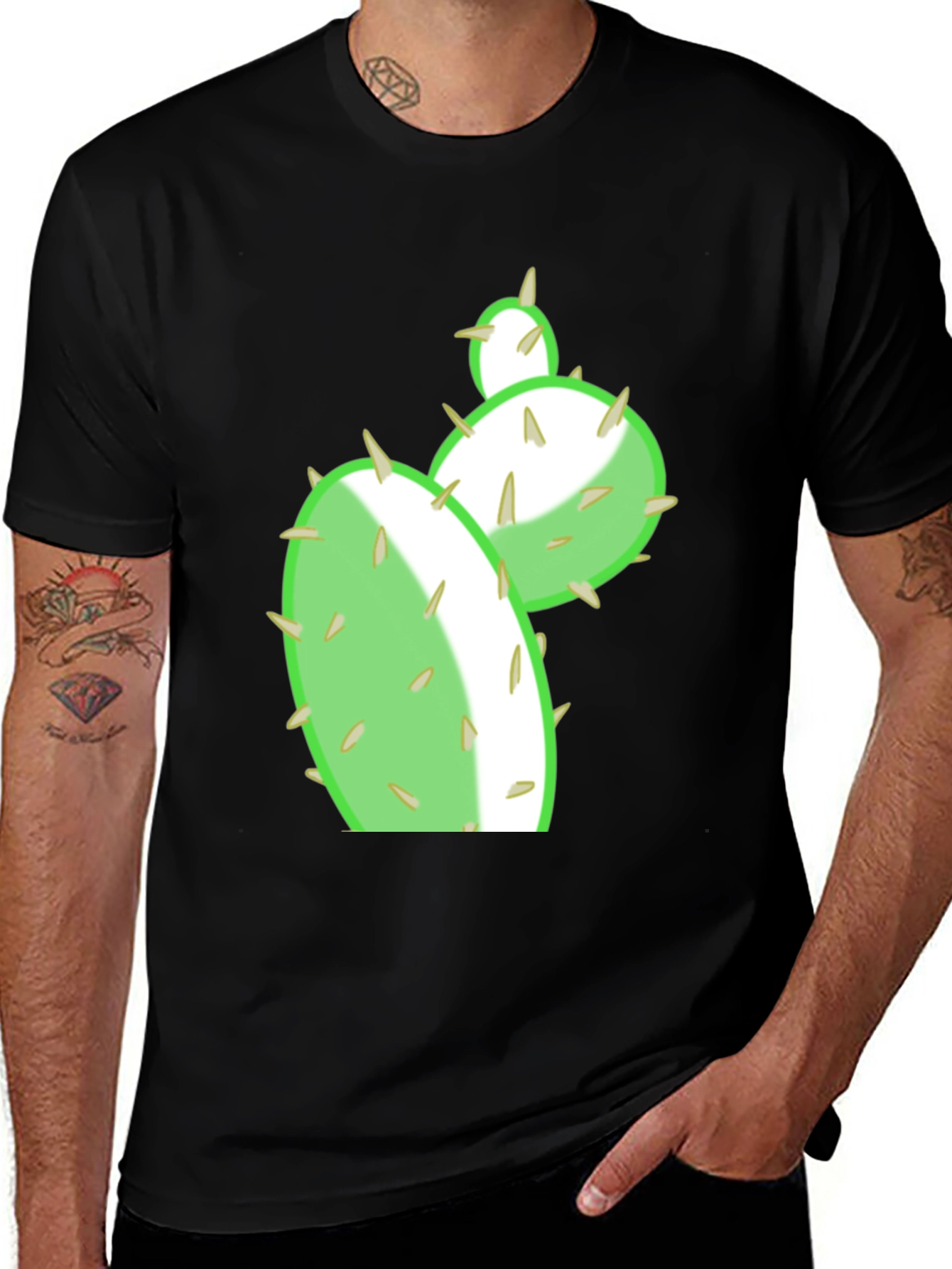 Cactus Graphic Print T-Shirt