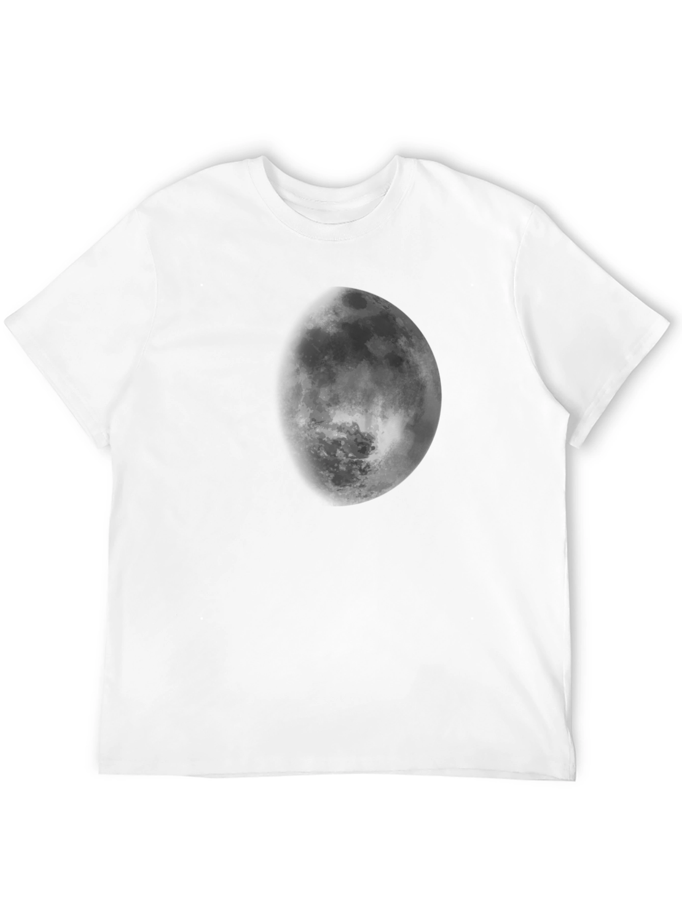Lunar Phase Black T-Shirt - Celestial Design