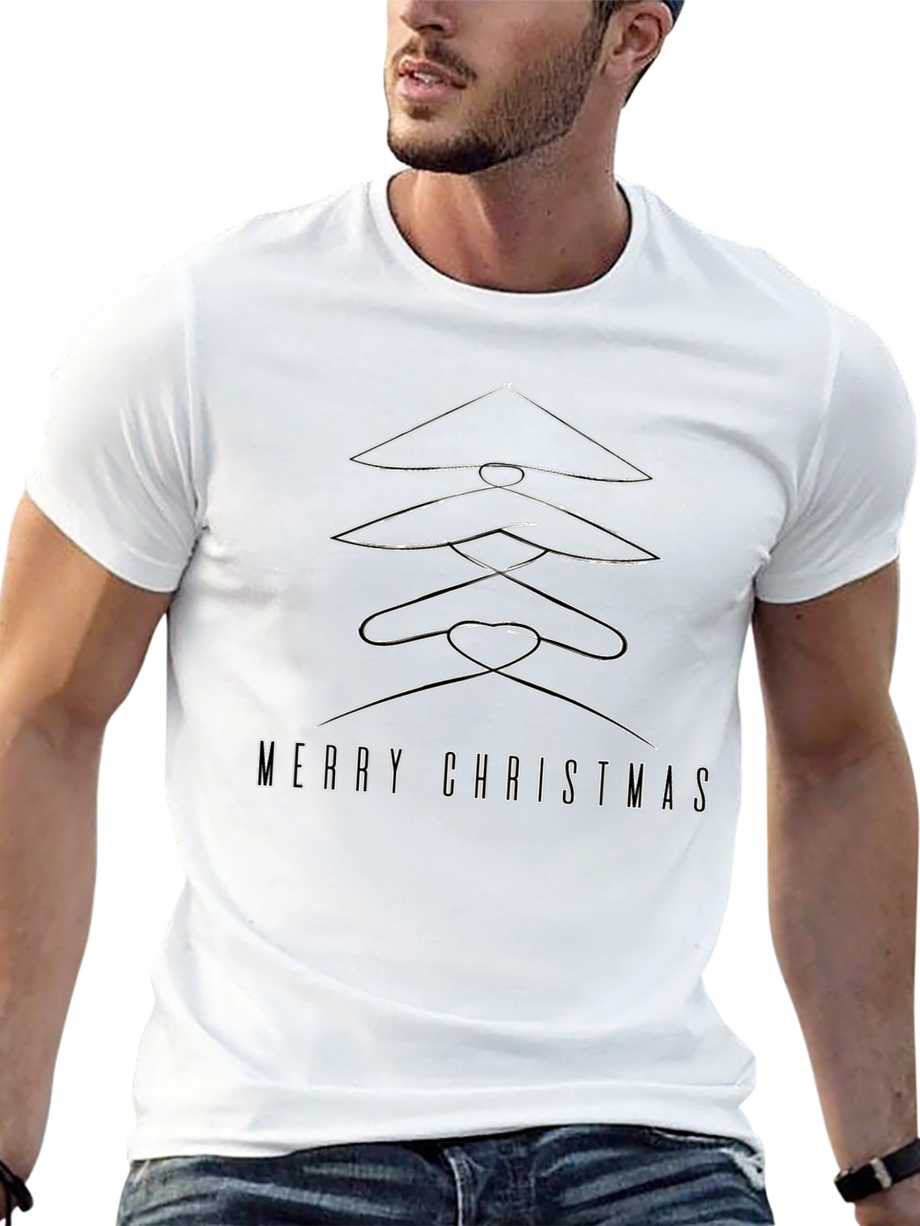Merry Christmas Clothes Hanger Tree T-Shirt