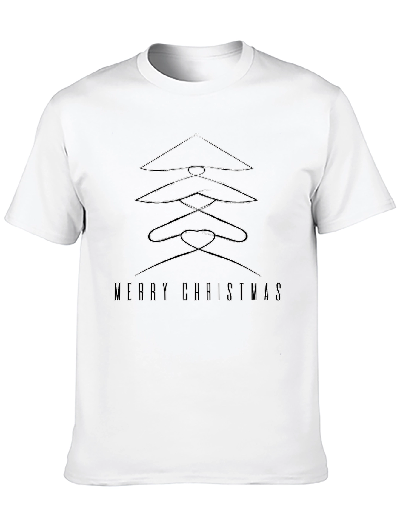 Merry Christmas Clothes Hanger Tree T-Shirt