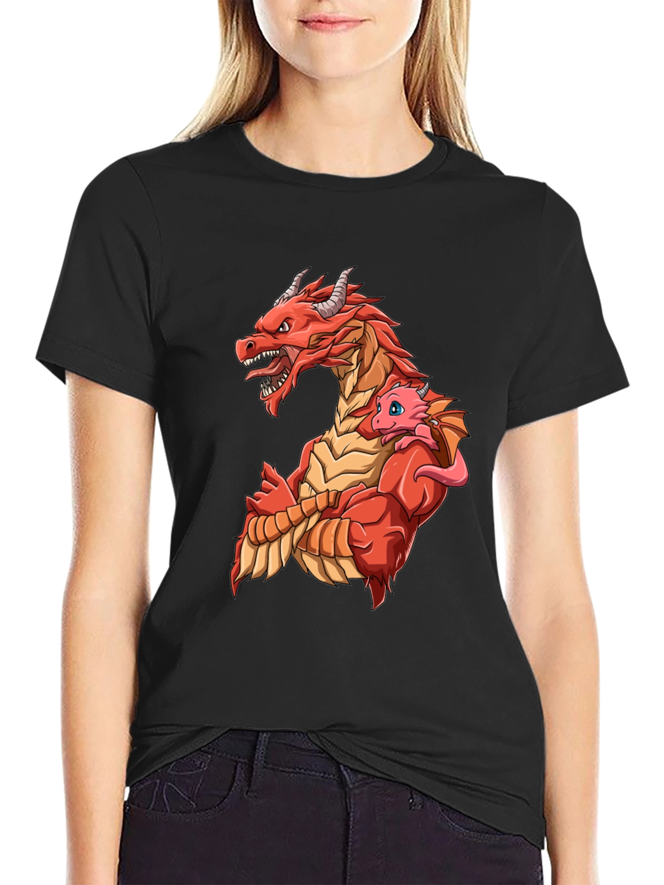 Dragon Family Graphic T-Shirt