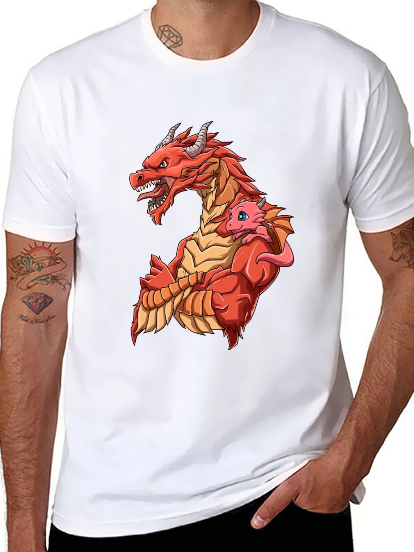 Dragon Family Graphic T-Shirt