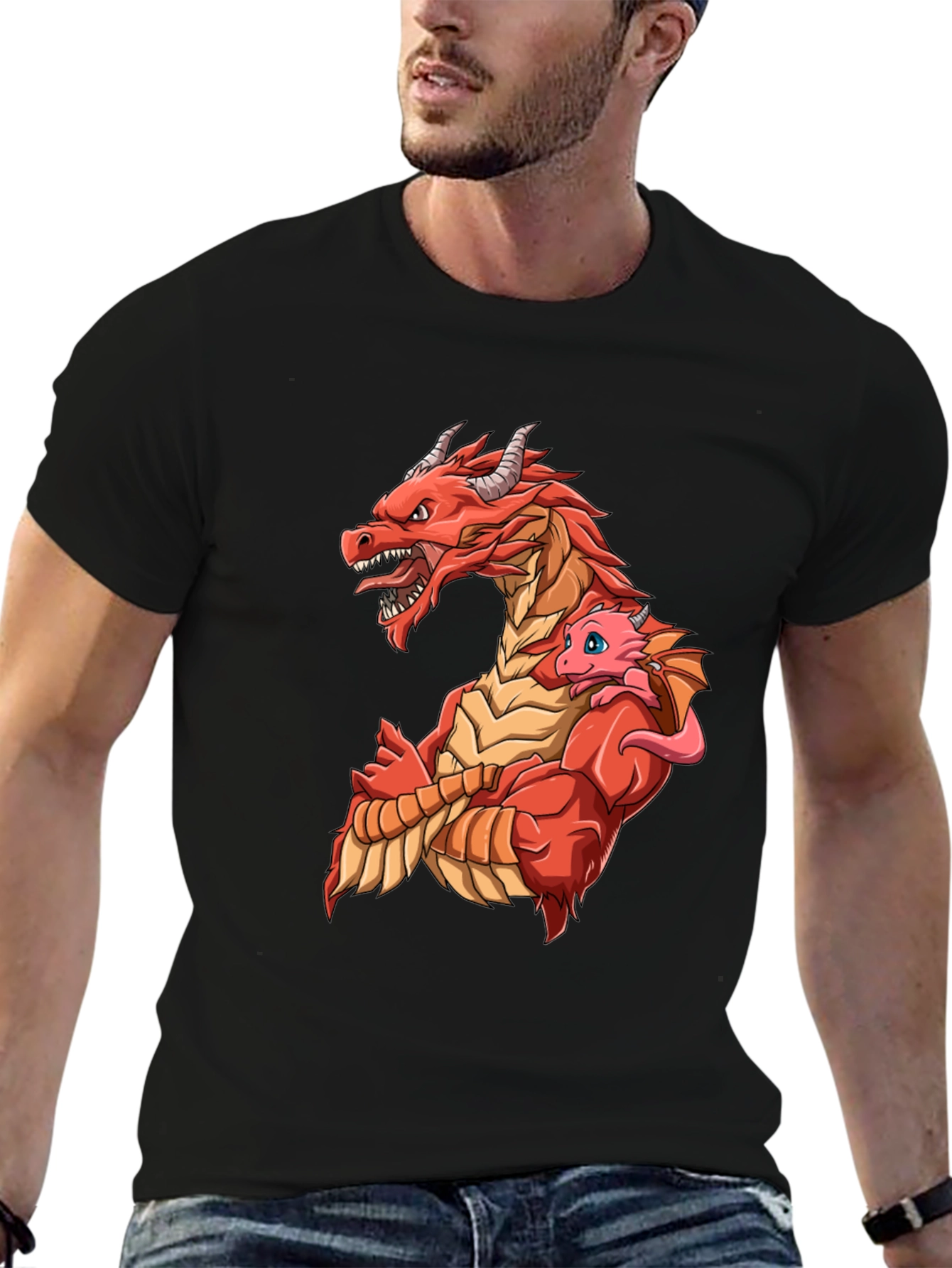 Dragon Family Graphic T-Shirt