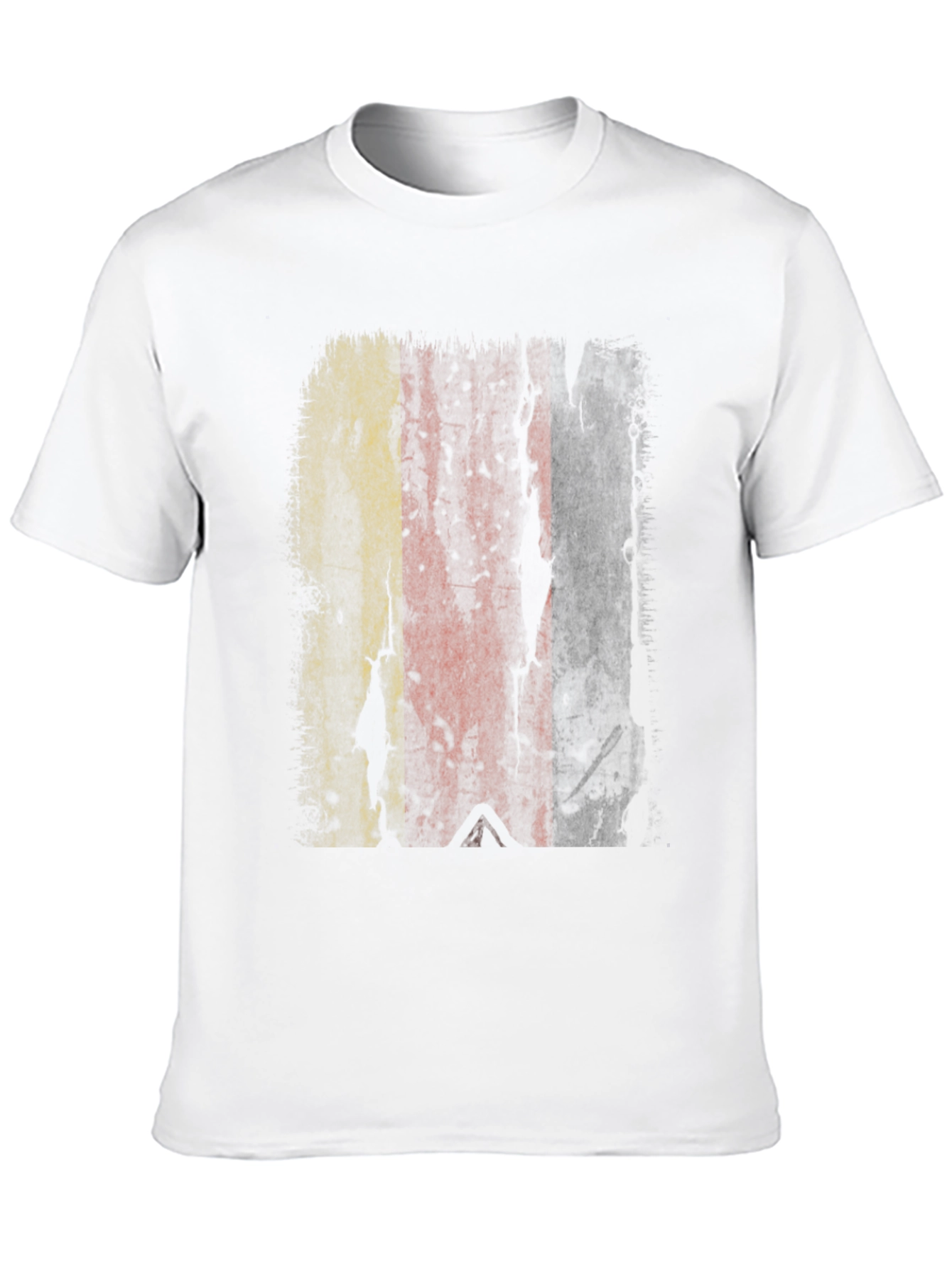 Distressed Belgium Flag Graphic T-Shirt