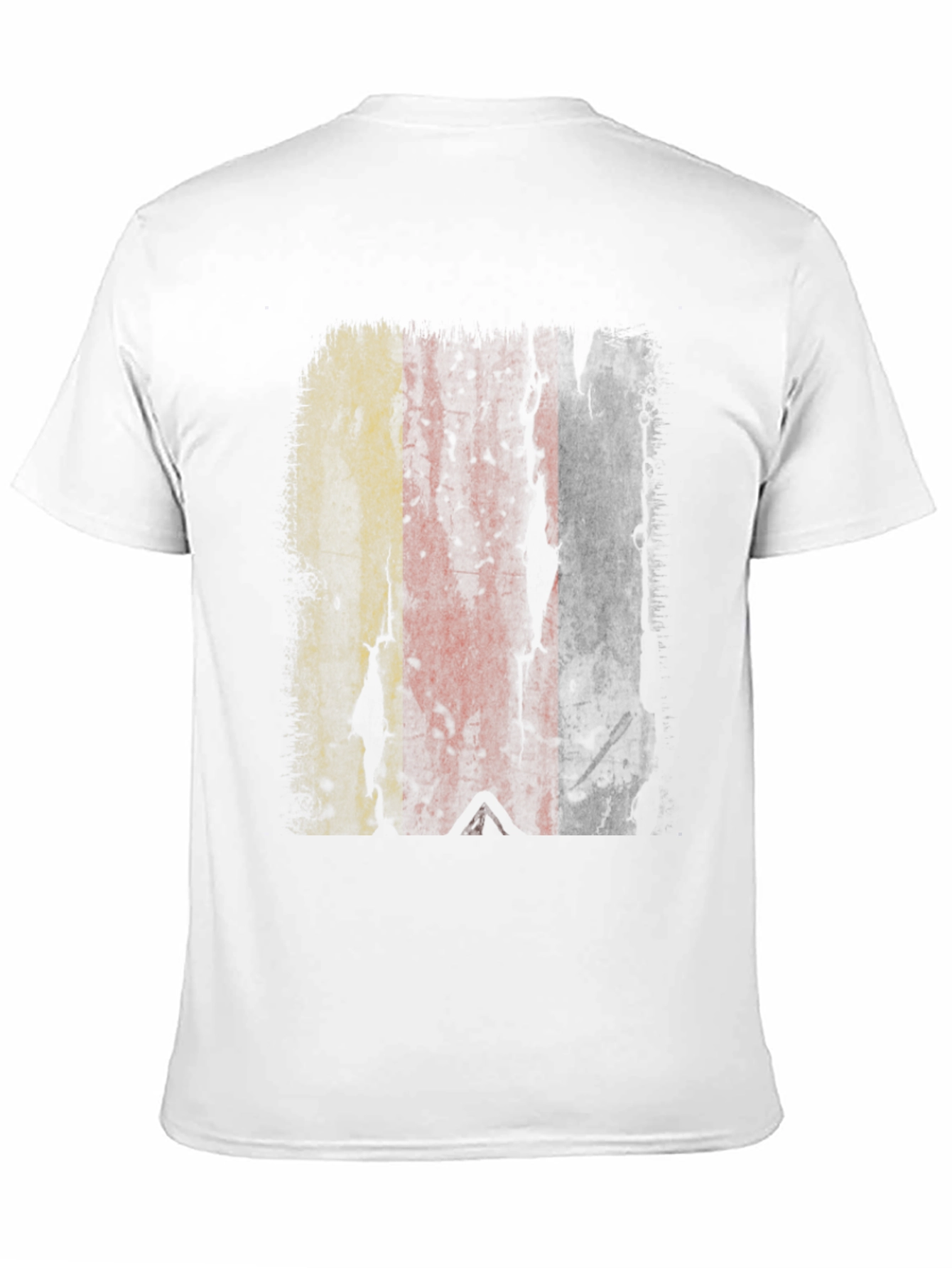 Distressed Belgium Flag Graphic T-Shirt