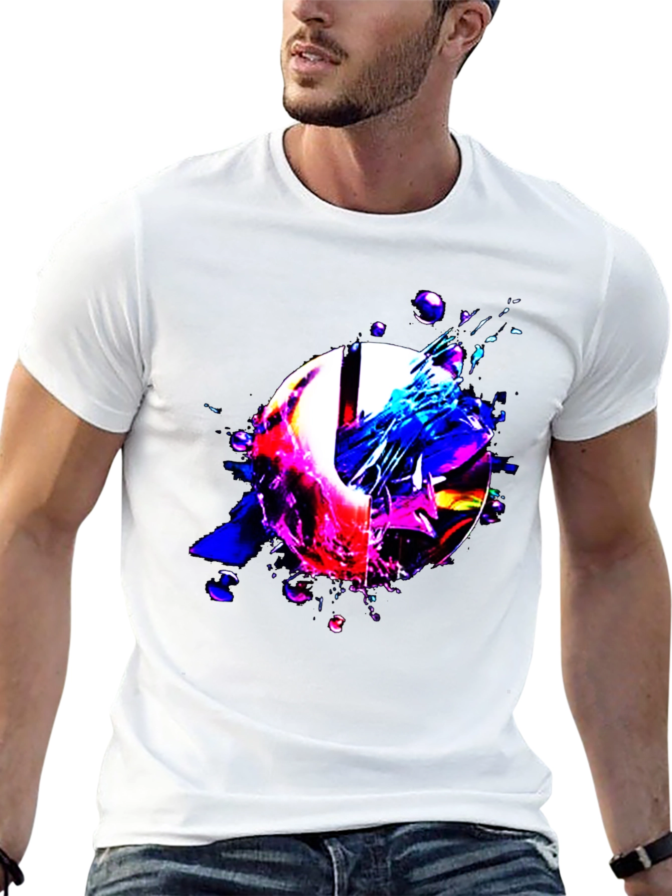 Abstract Graphic Print T-Shirt