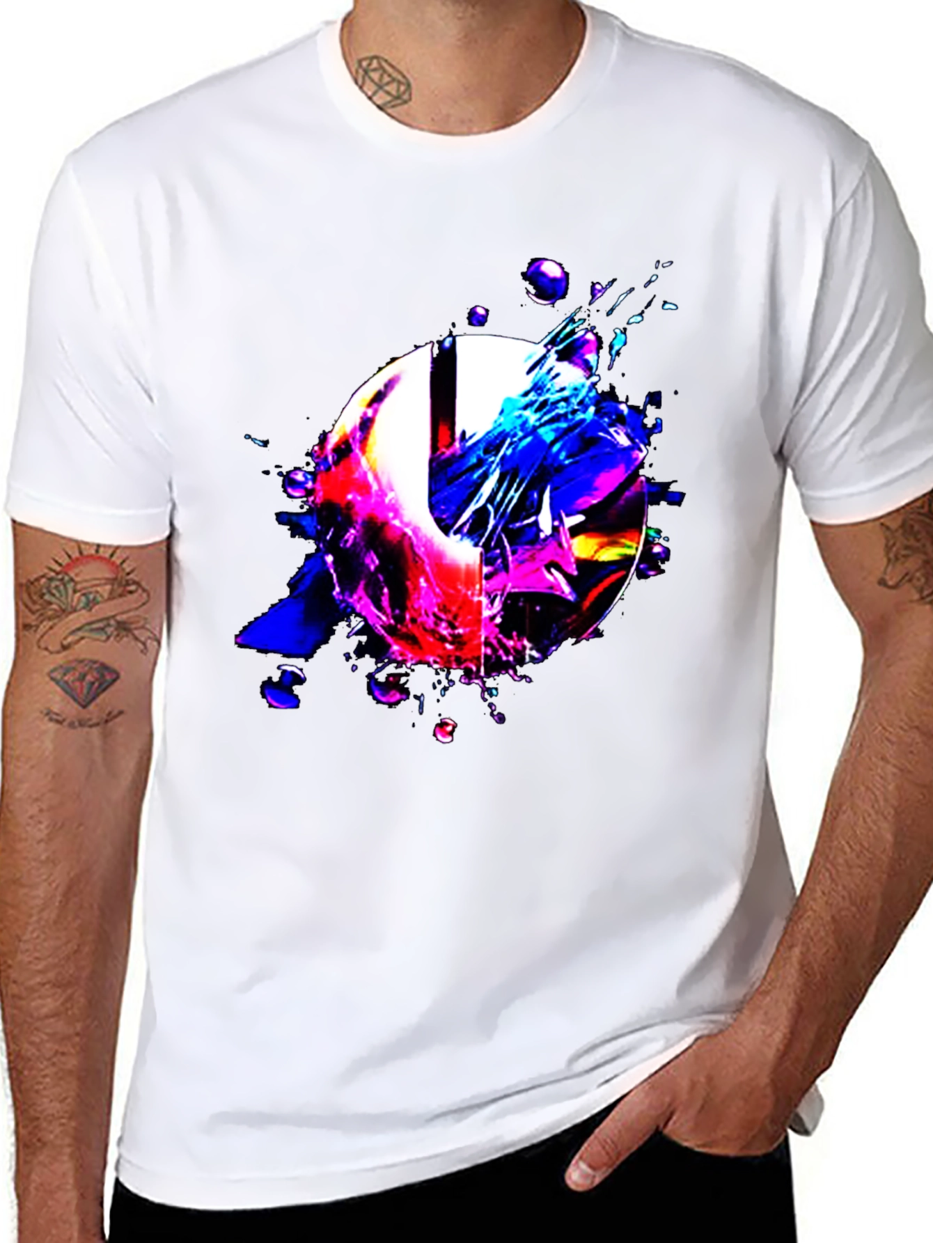 Abstract Graphic Print T-Shirt