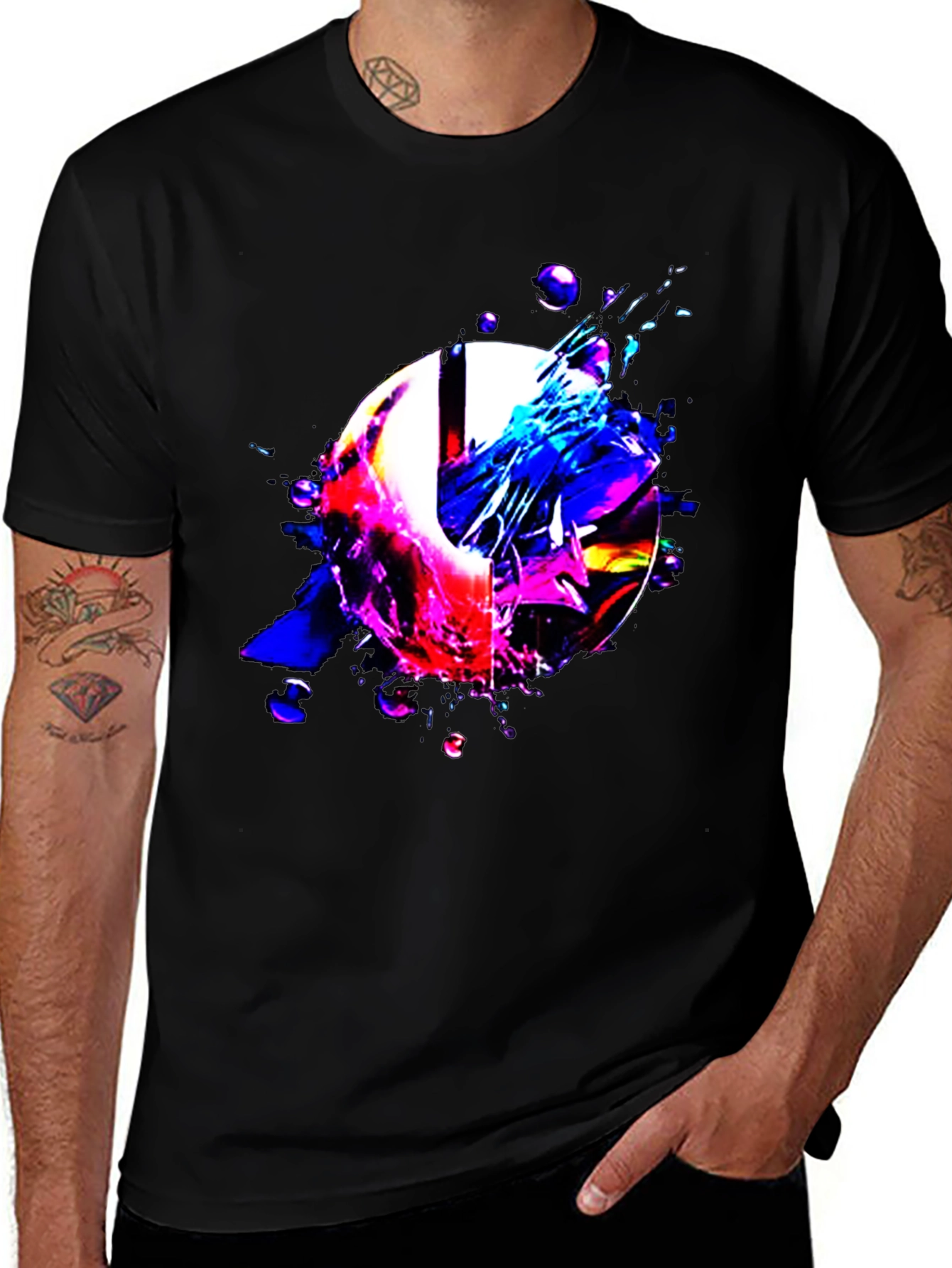 Abstract Graphic Print T-Shirt