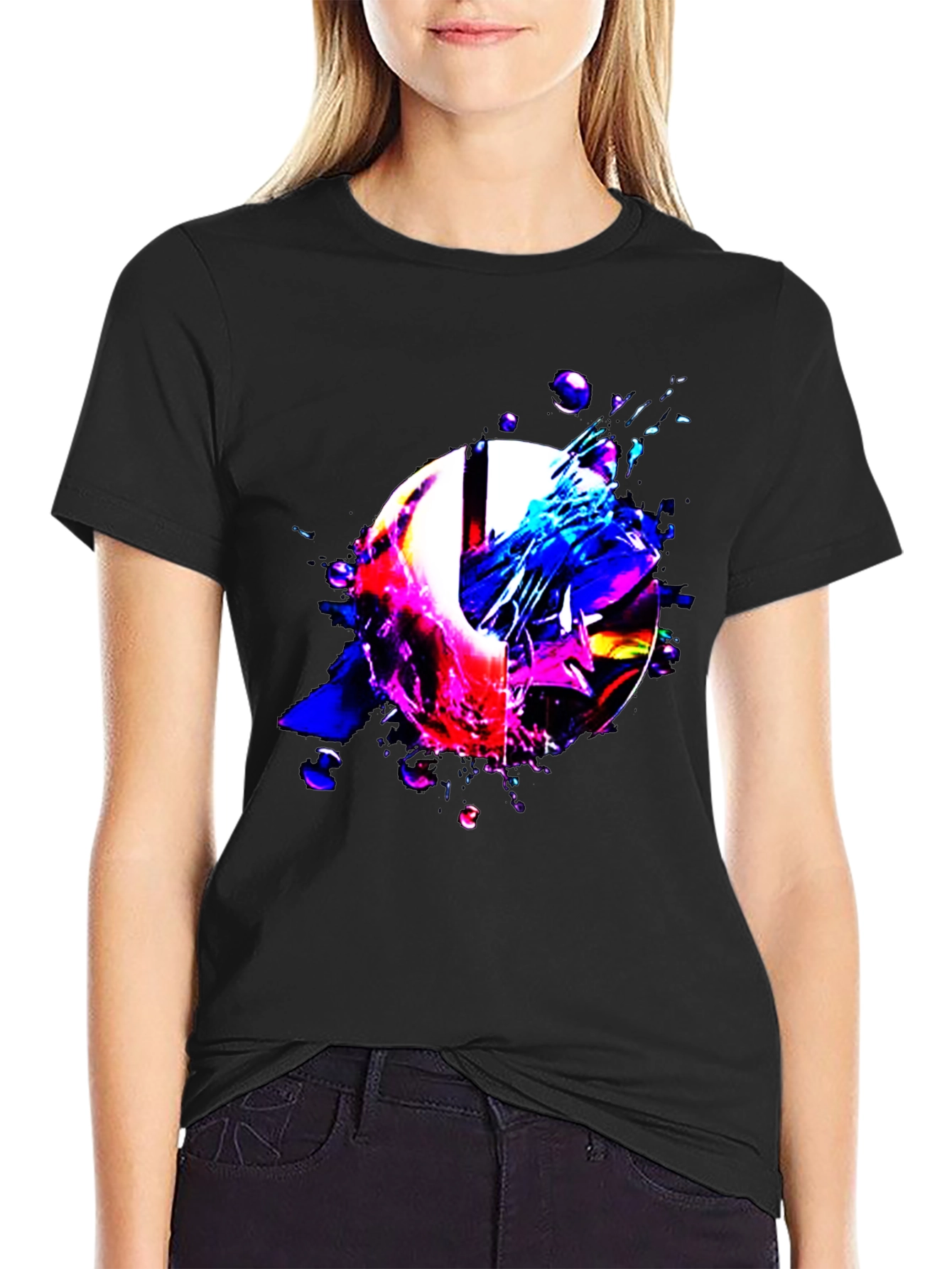 Abstract Graphic Print T-Shirt