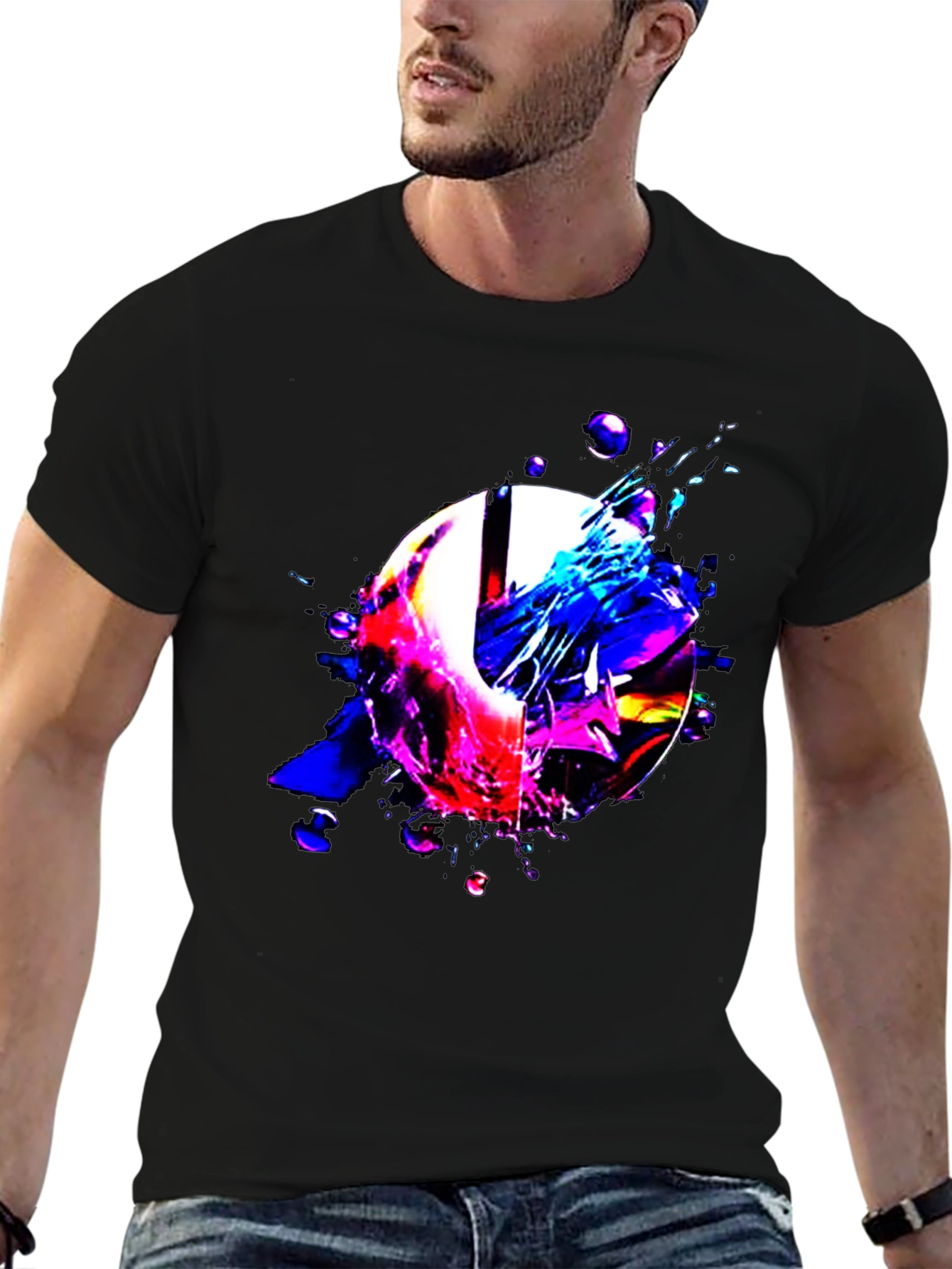 Abstract Graphic Print T-Shirt