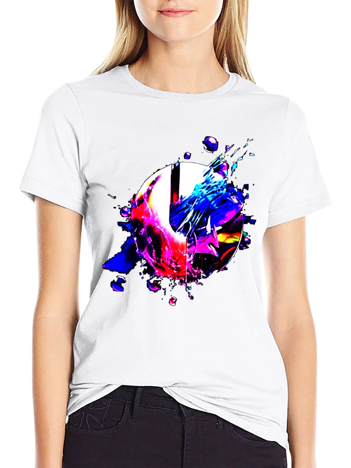 Abstract Graphic Print T-Shirt