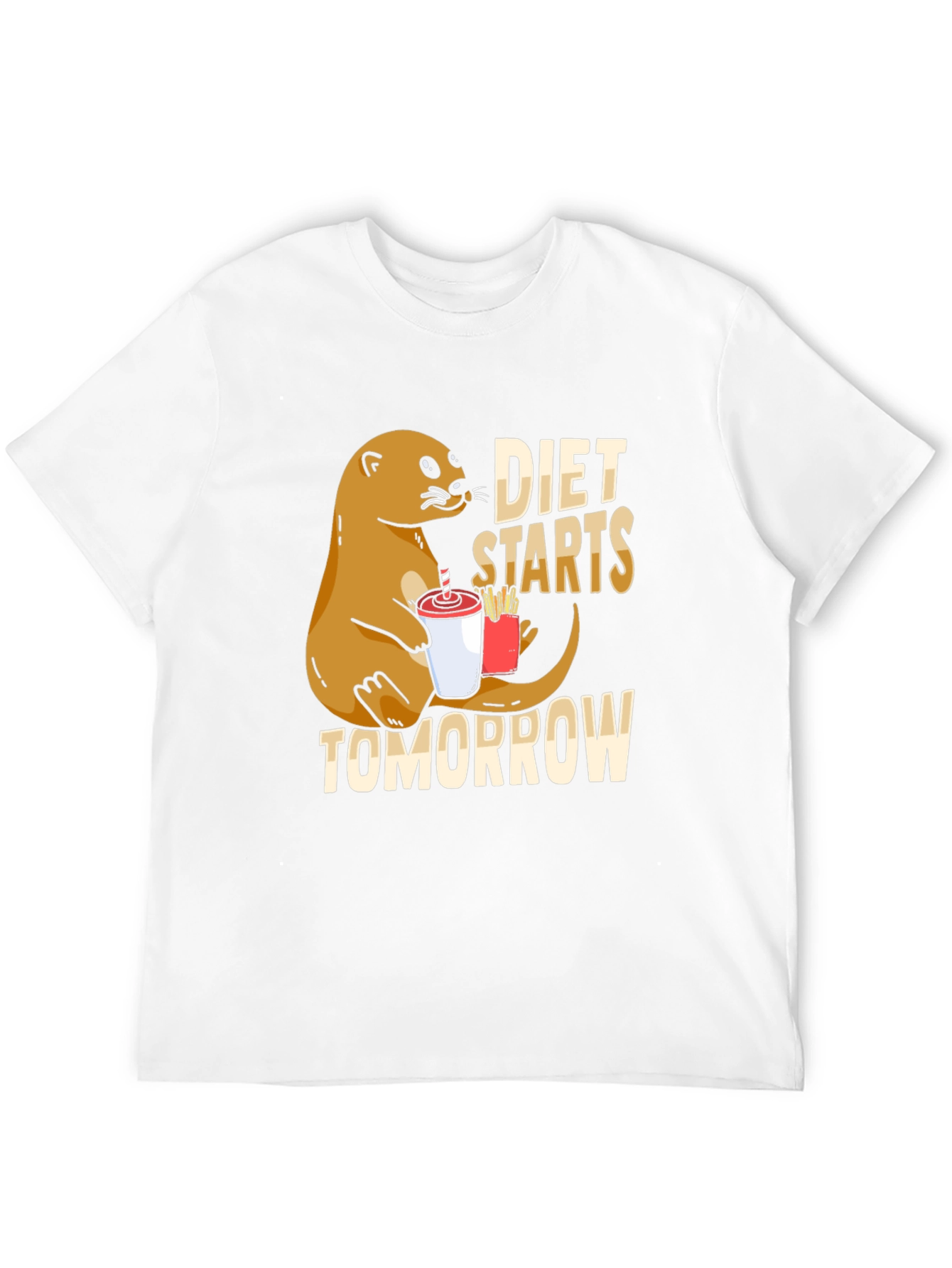 Diet Starts Tomorrow Otter T-Shirt