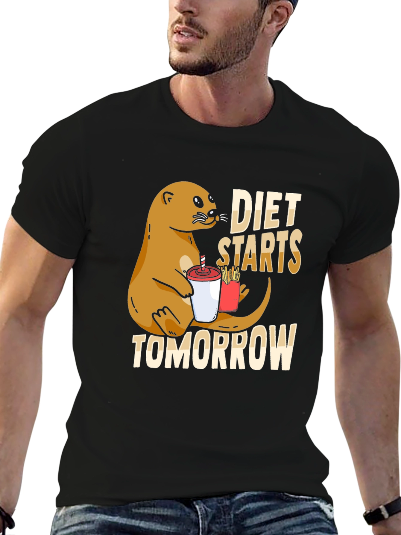 Diet Starts Tomorrow Otter T-Shirt